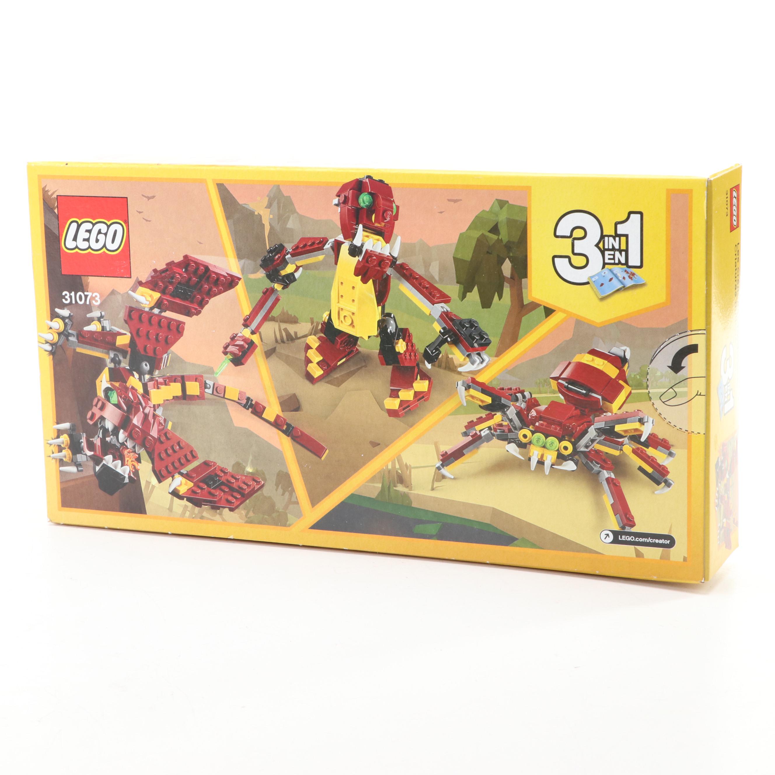 LEGO Creator, Ideas and CITY Construction Sets Including Mighty Dinosaurs