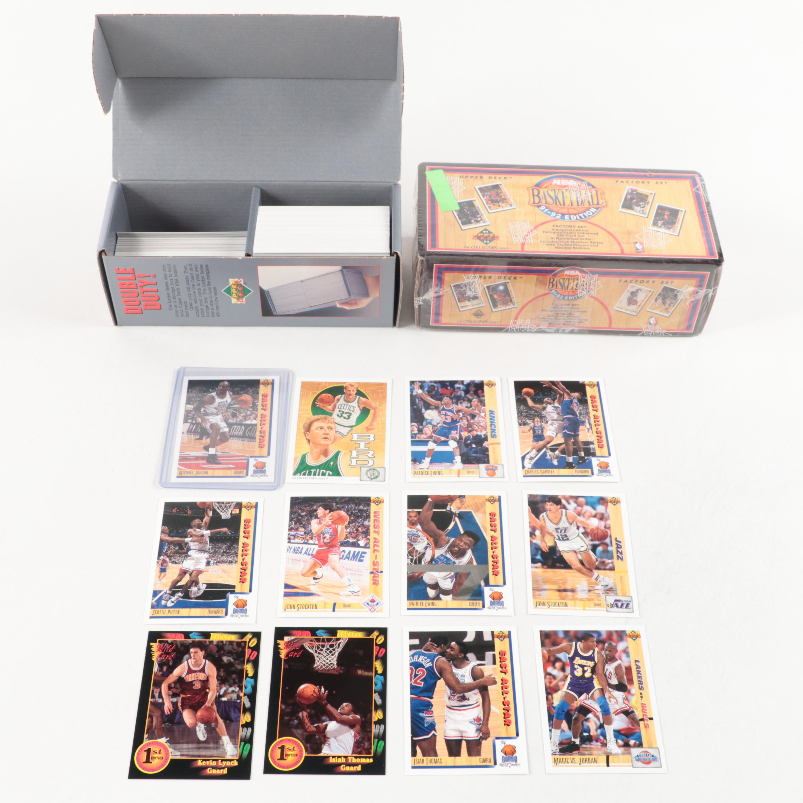 1991 Upper Deck Basketball Sealed Factory Set, More With Jordan, Pippen, Ewing