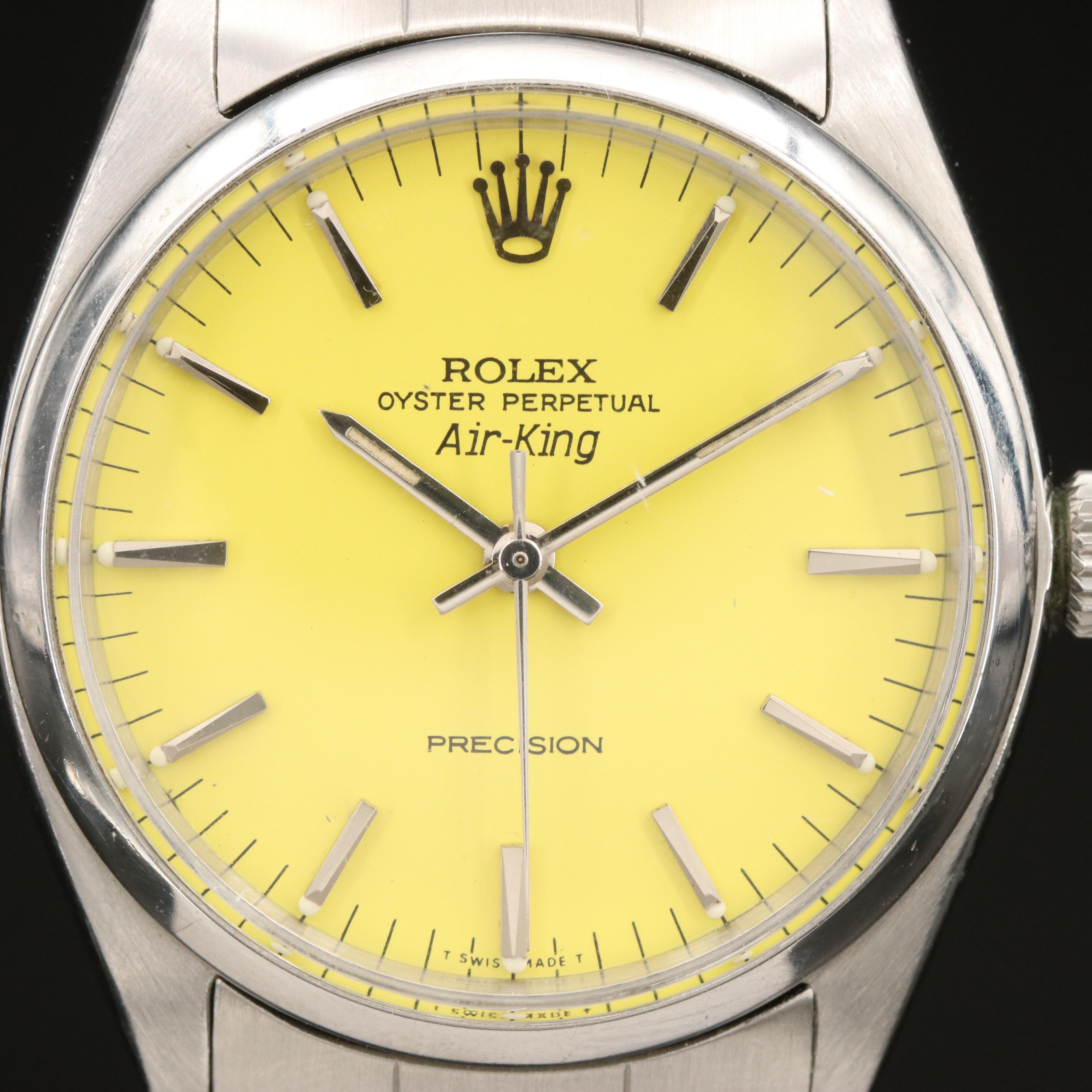 1962 Rolex Air-King Stainless Steel Watch