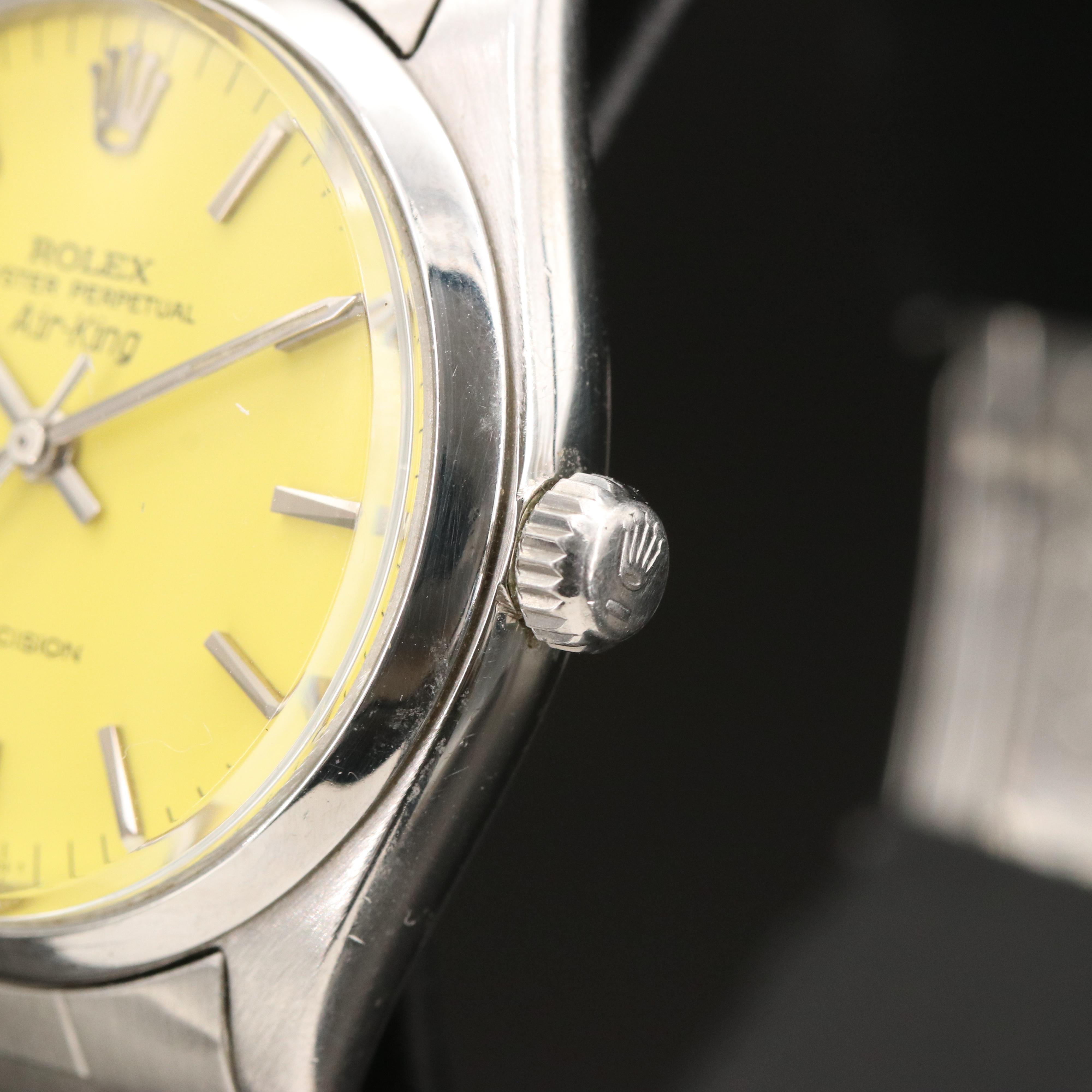 1962 Rolex Air-King Stainless Steel Watch