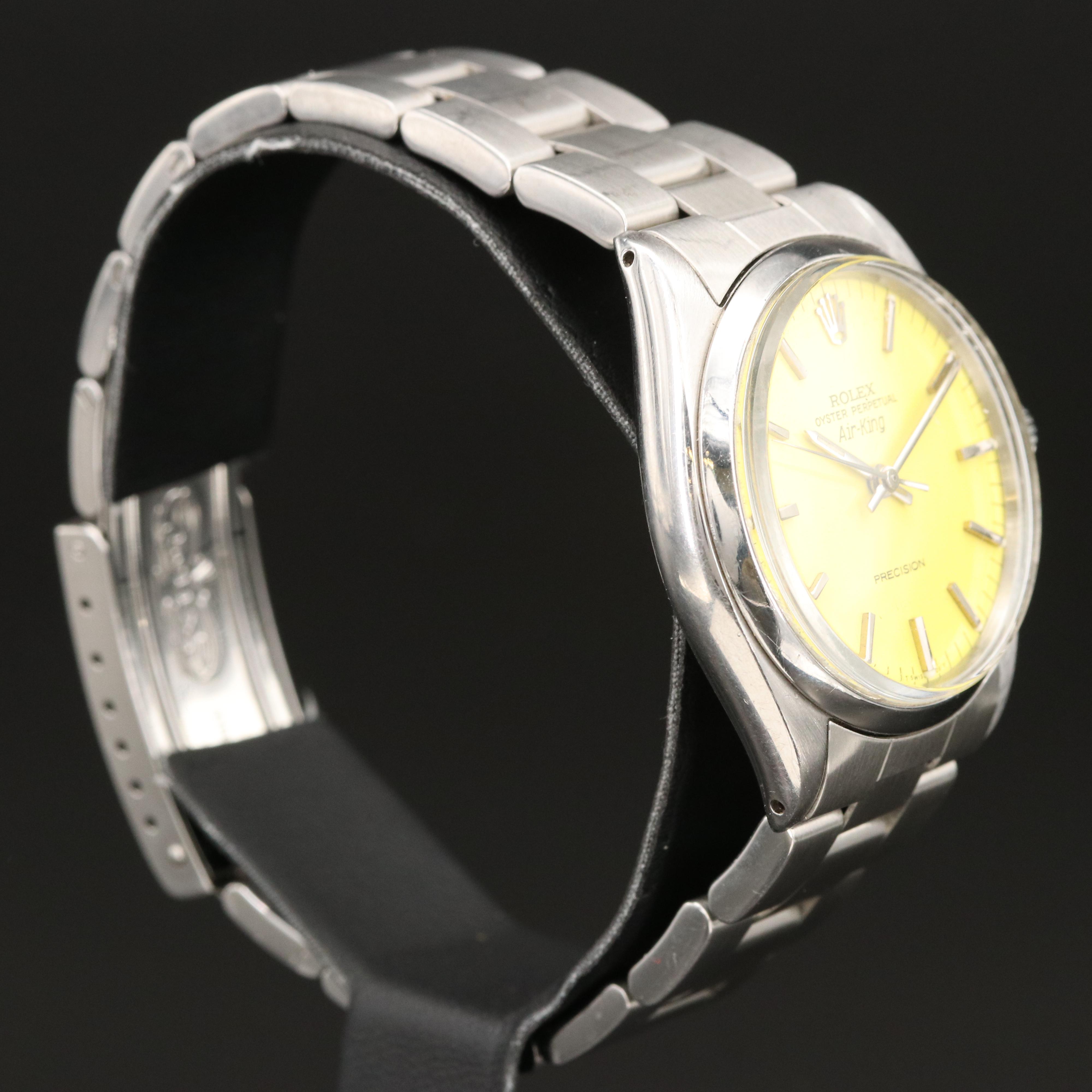 1962 Rolex Air-King Stainless Steel Watch