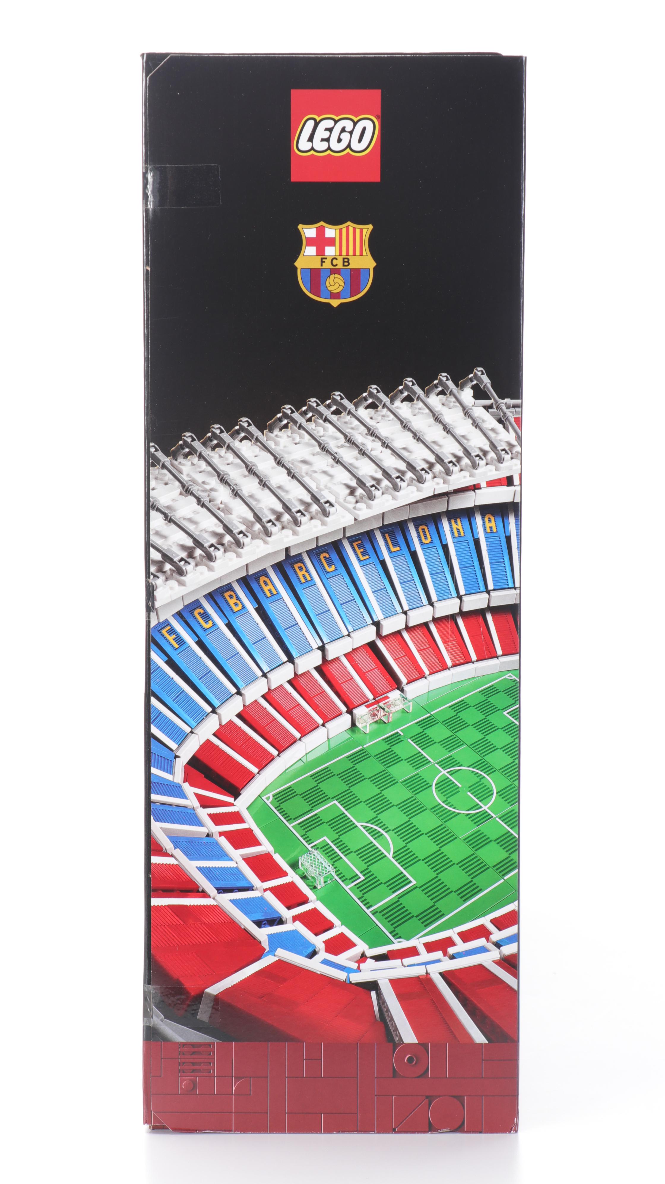 LEGO FC Barcelona Camp Nou Stadium and BrickHeadz Character