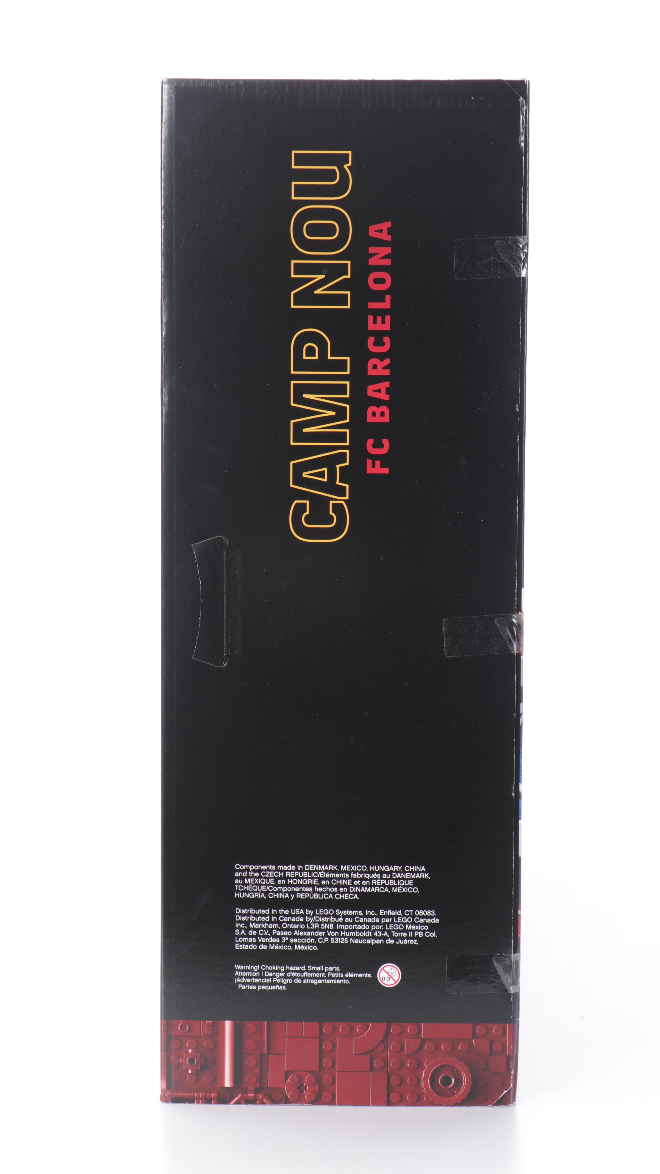 LEGO FC Barcelona Camp Nou Stadium and BrickHeadz Character