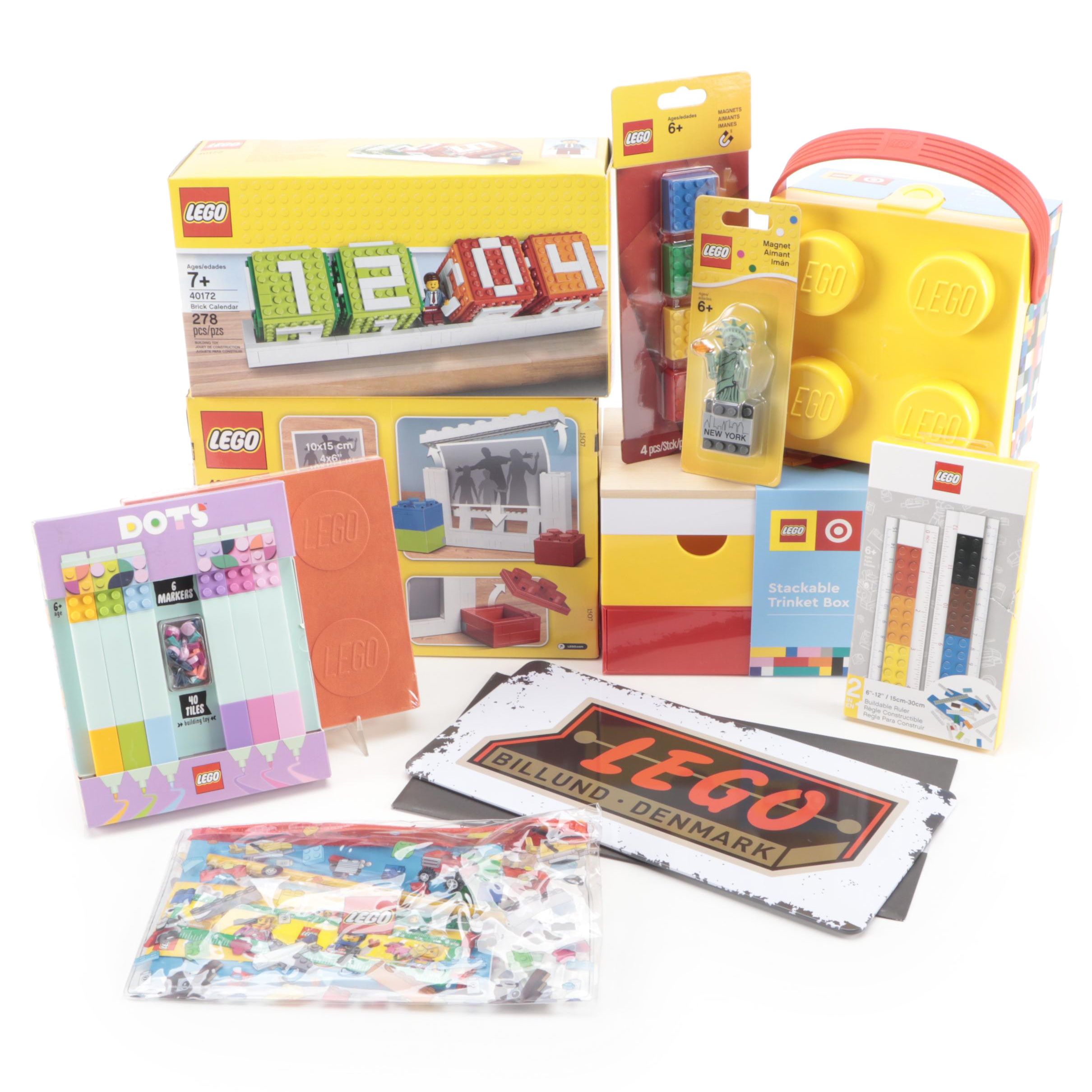 LEGO Brick Calendar, Picture Frame and Other LEGO Accessories