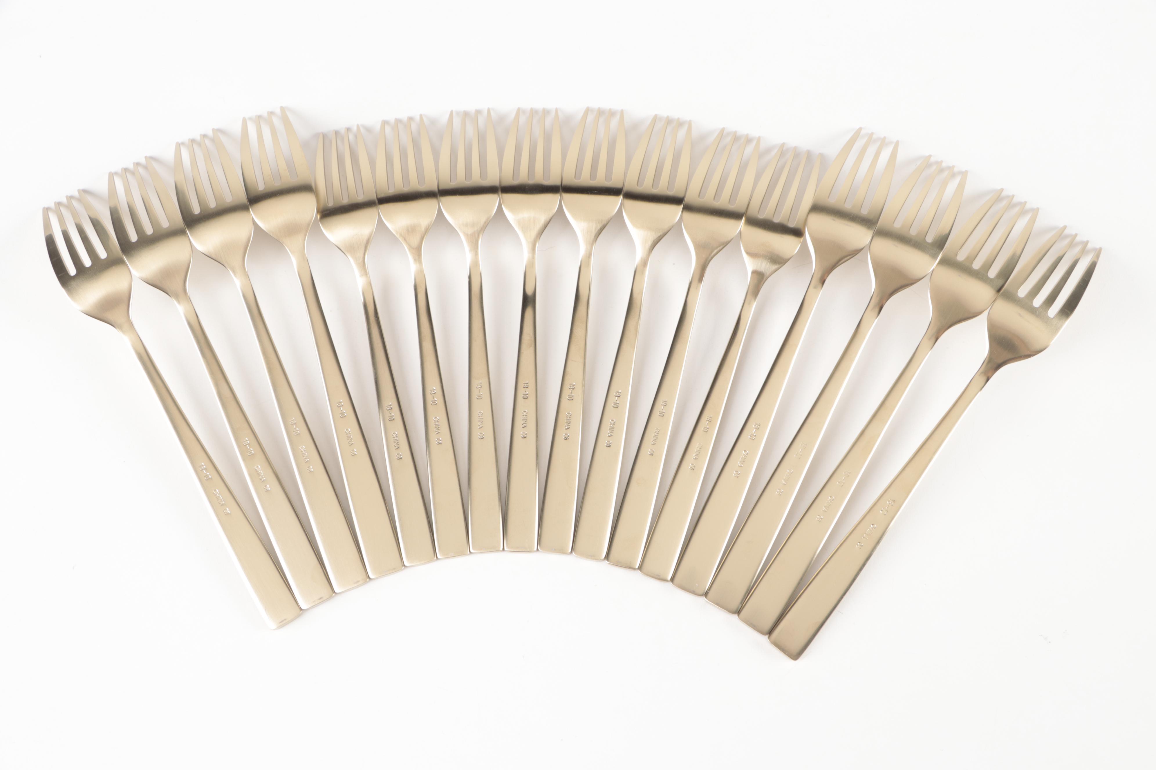 Member's Mark Gilt Wash Stainless Steel Flatware