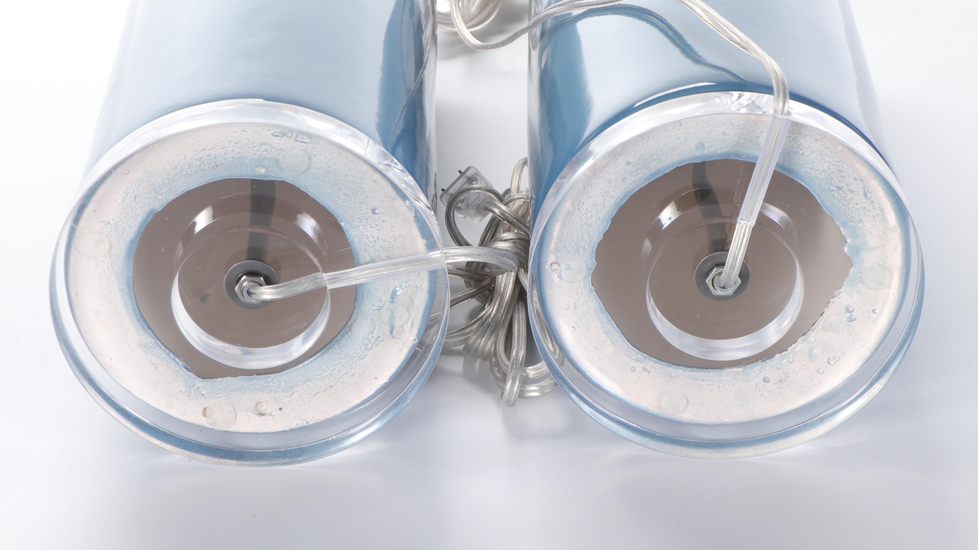 Villa & House Formosa Blue Glazed Ceramic Table Lamps, 2013