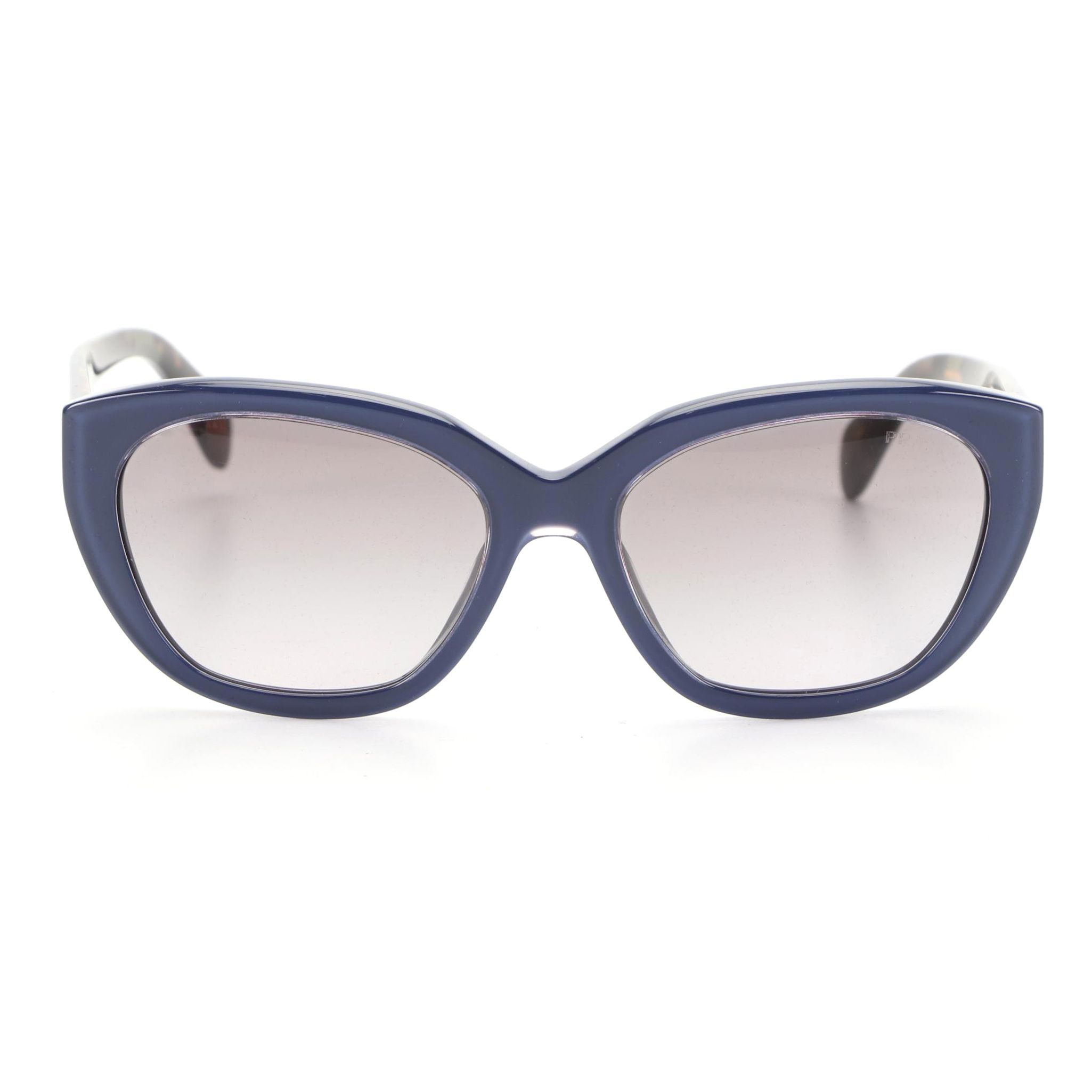 Prada SPR16X Blue Havana Sunglasses with Case and Box