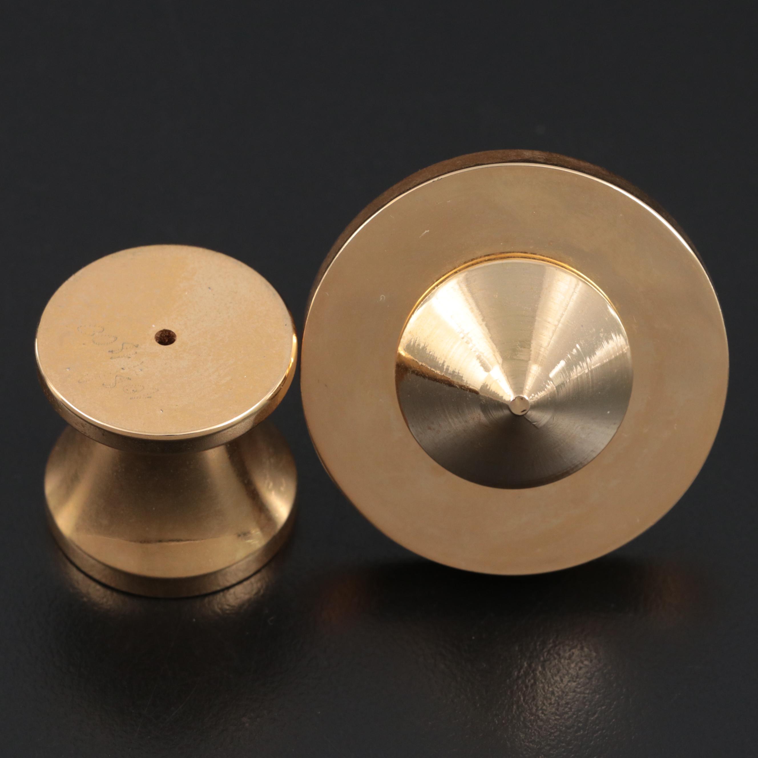 Waterford Crystal Etched Dreidel with Crystal and Brass Decorative Dreidels