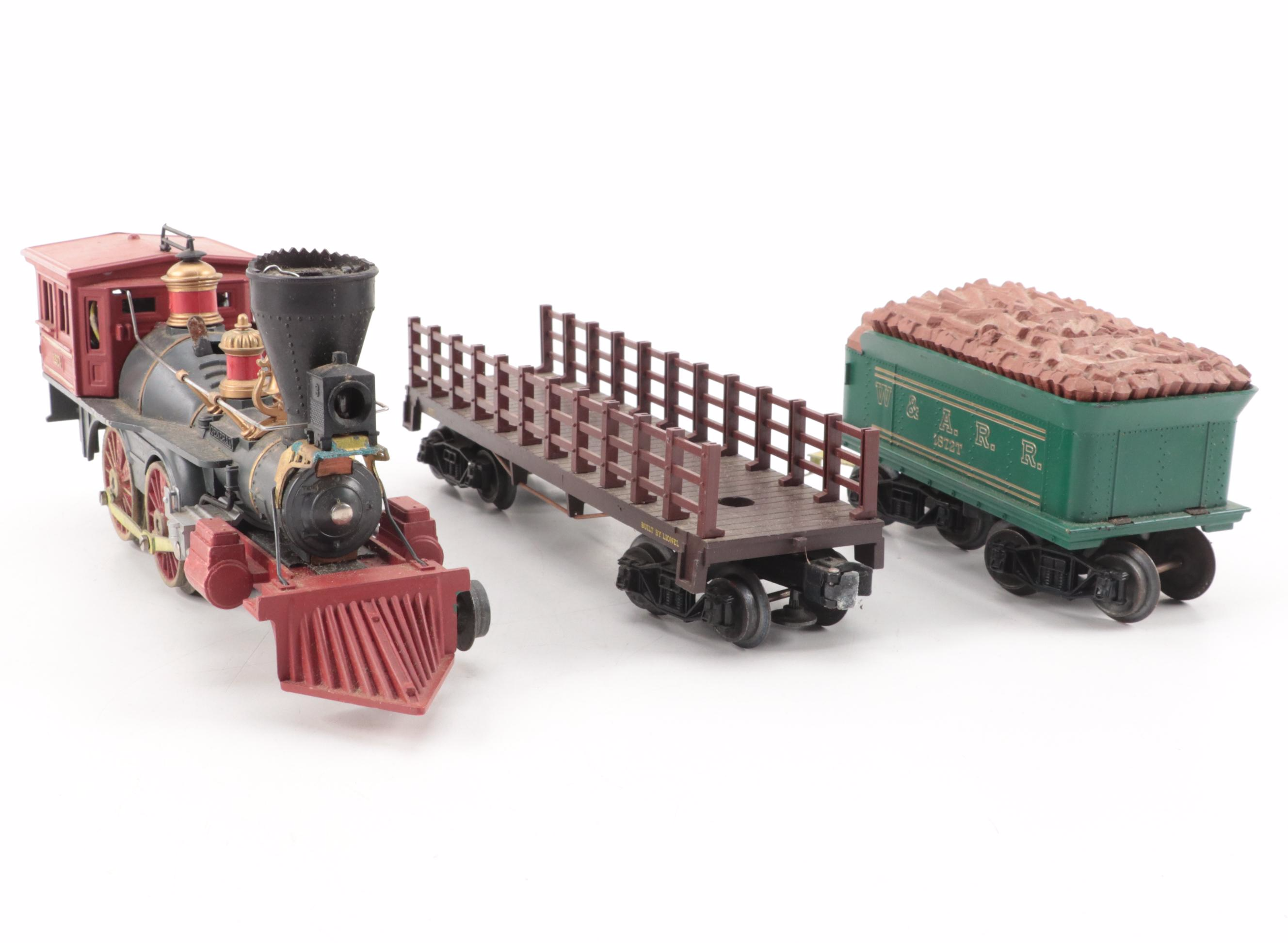 Lionel The General Steam Locomotive with Freight Car, More Electric Trains