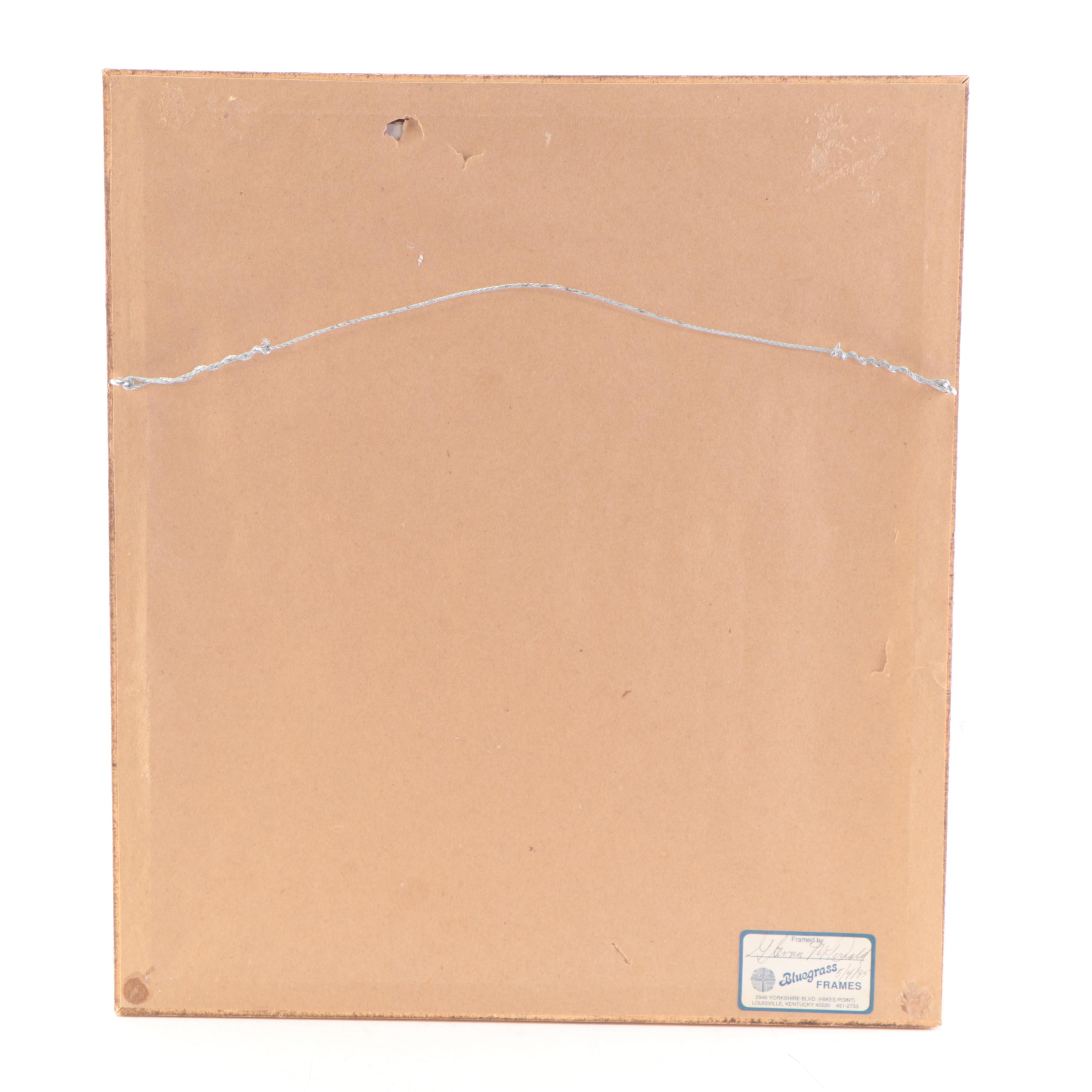 Miguel Dévèze Acrylic Portrait Painting, 1948