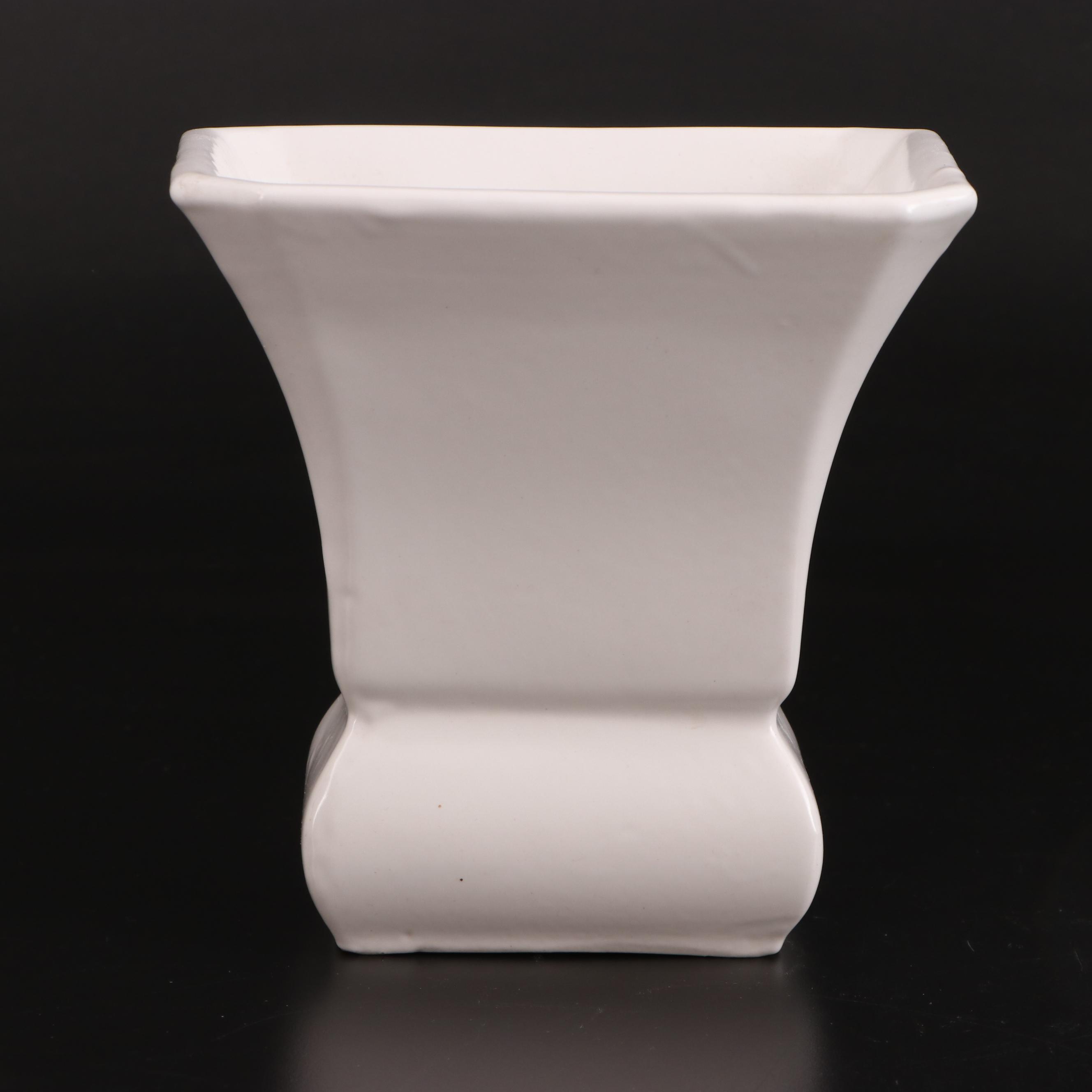 Jonathan Adler Pottery Vase with Floraline, Abingdon, and Other Ceramic Vases