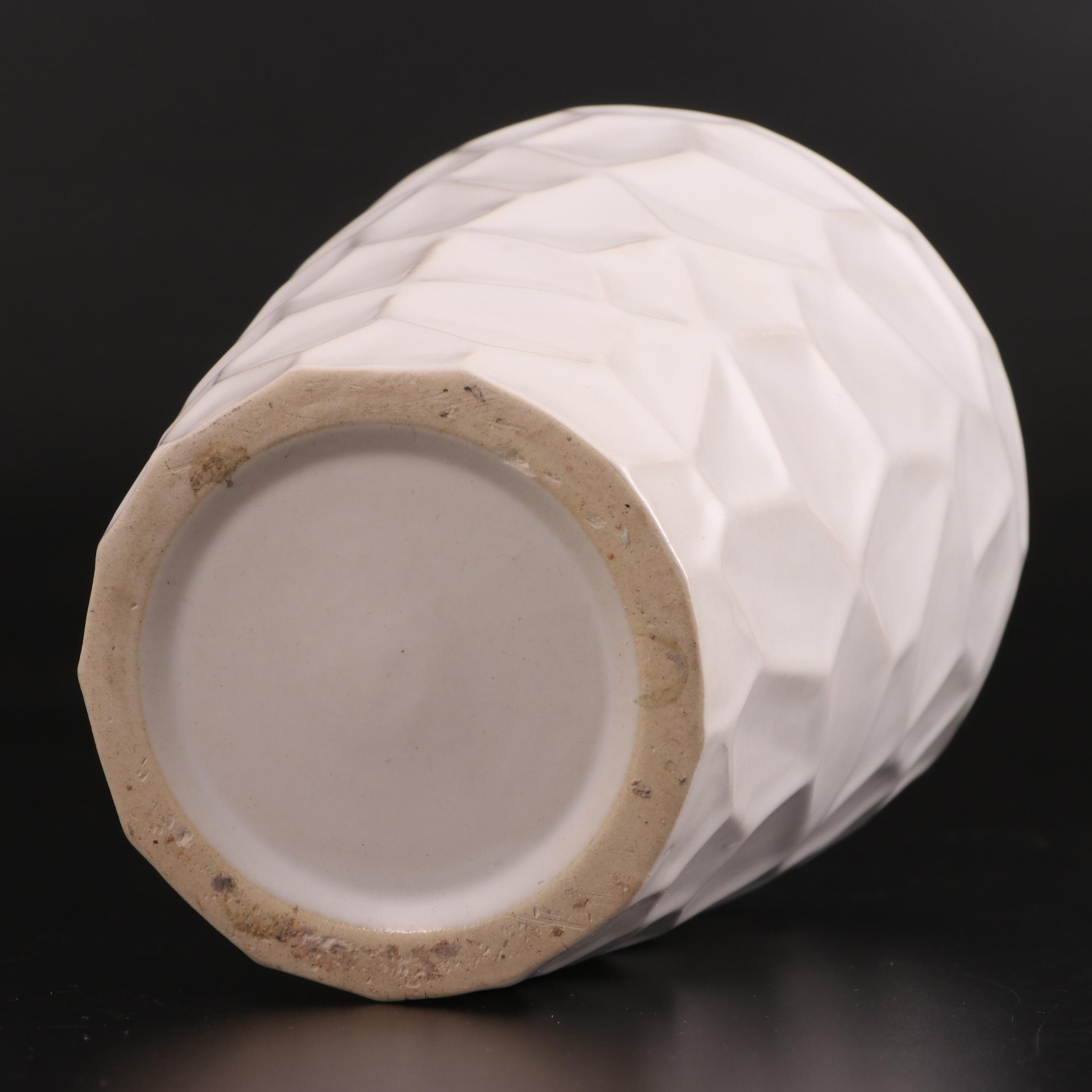 Jonathan Adler Pottery Vase with Floraline, Abingdon, and Other Ceramic Vases