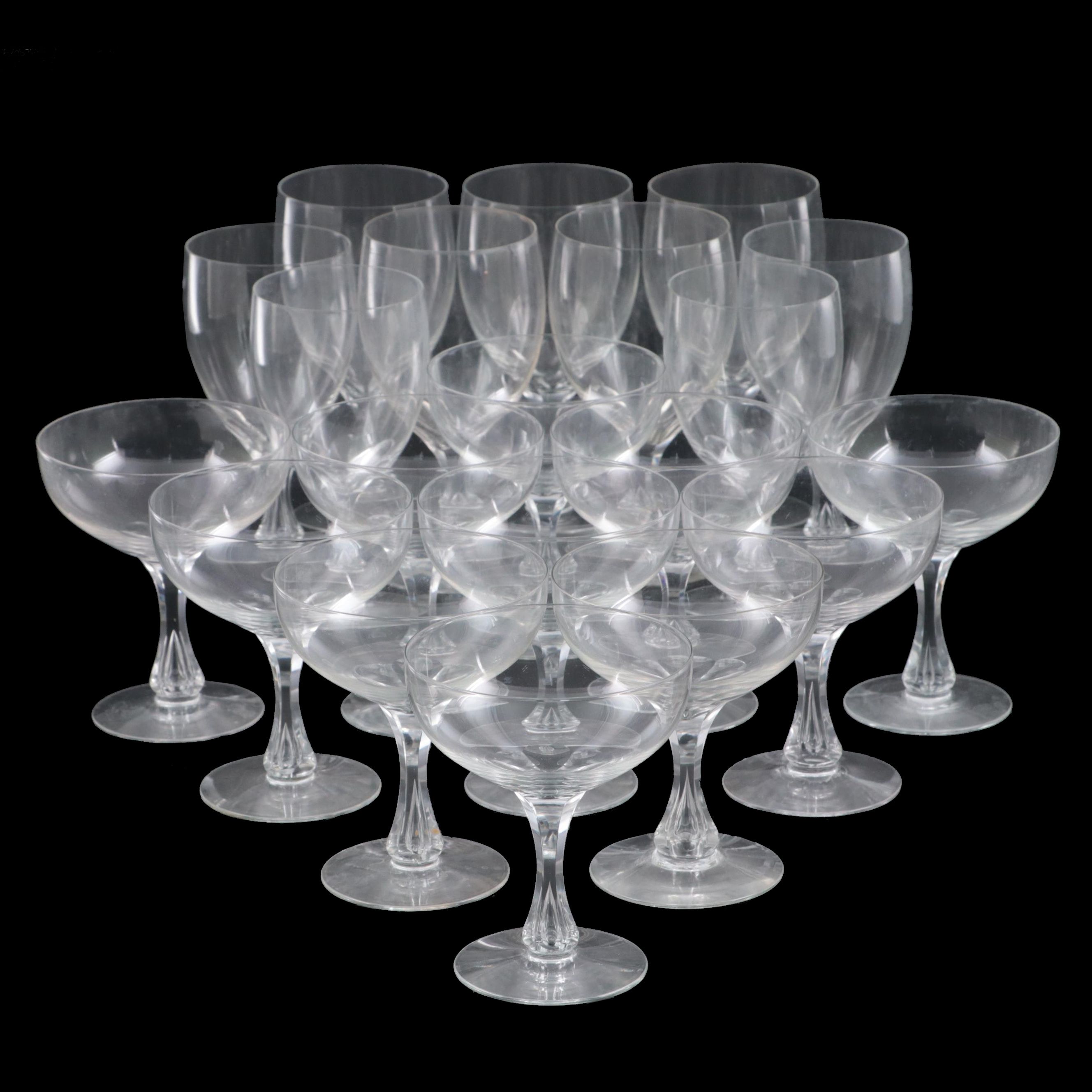 Kosta Boda "Grace" Tulip Shaped Blown Glass Stemware