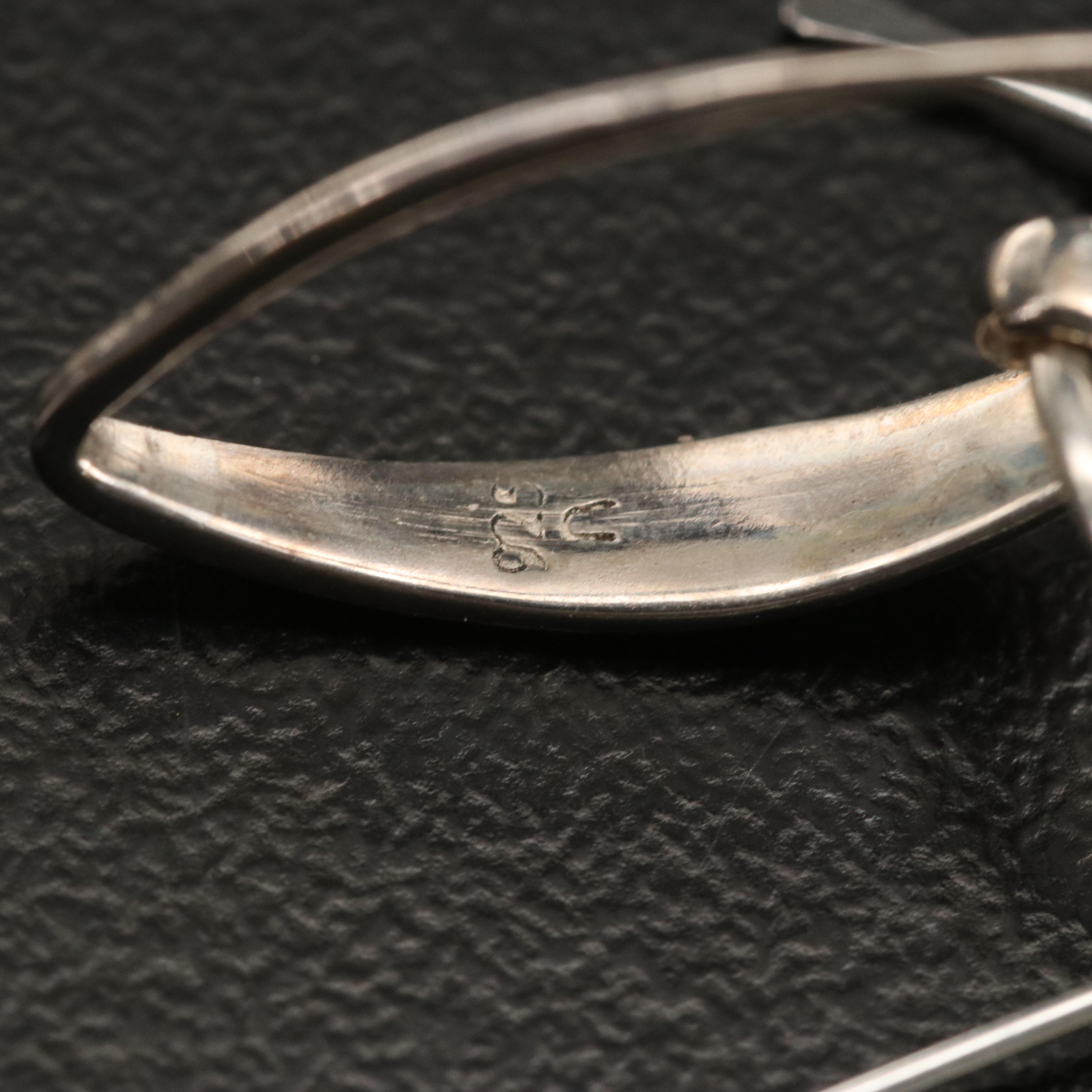 Sterling Earrings Including Chalcedony and Black Spinel