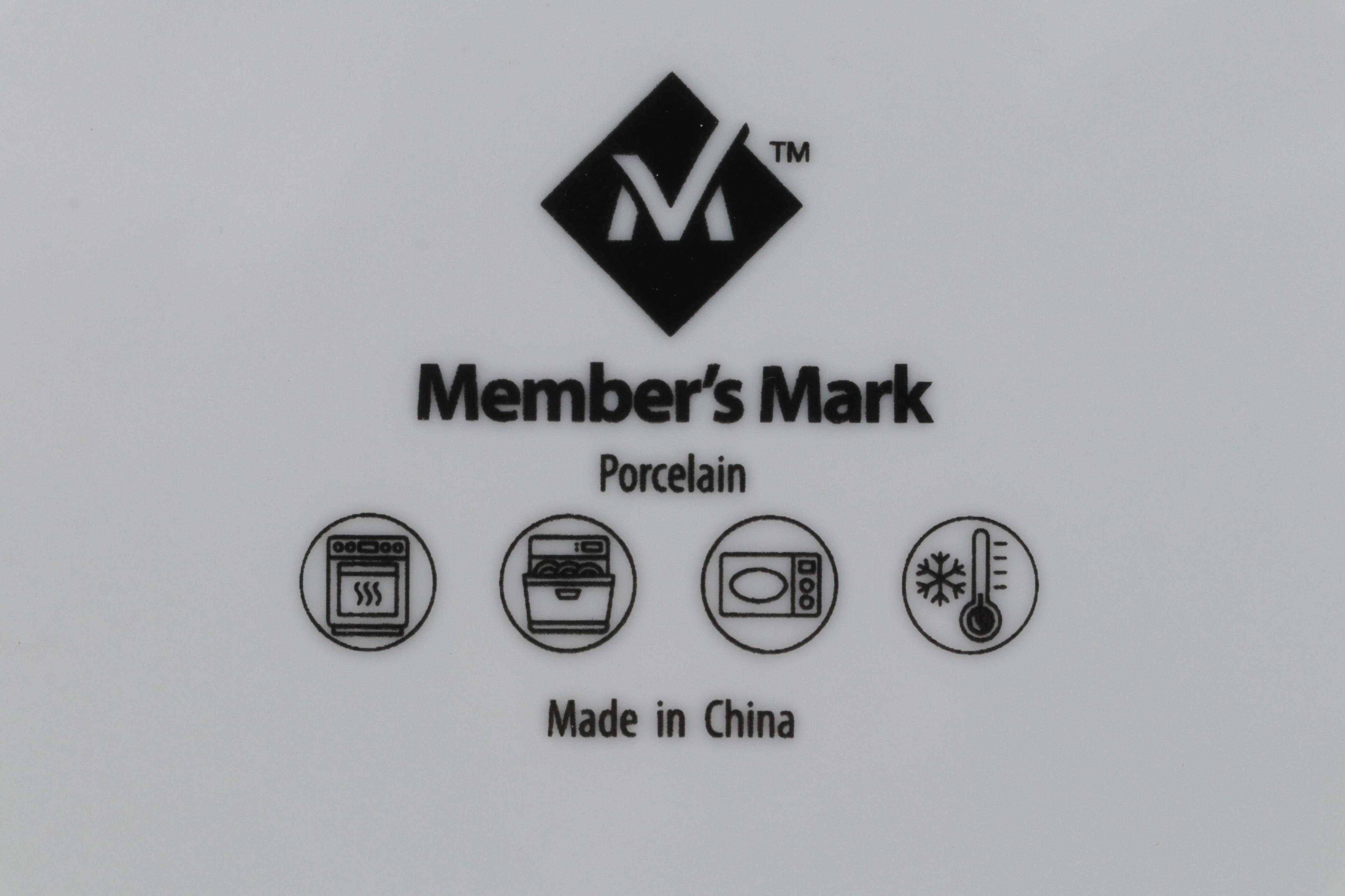 Member's Mark Porcelain Dinnerware