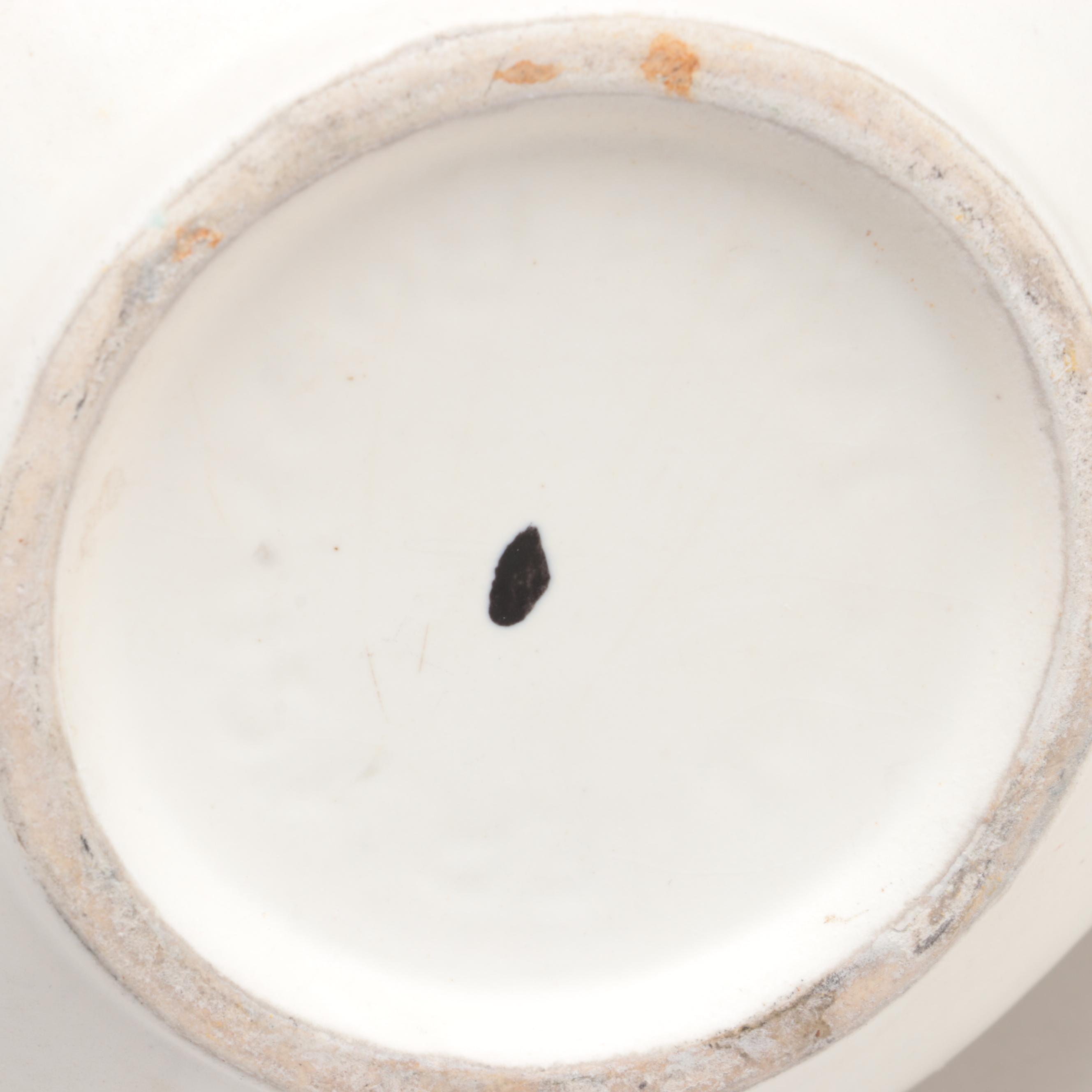 Roseville "Rozane Pattern" Flared Vase with Chinese and Other Art Pottery Vases