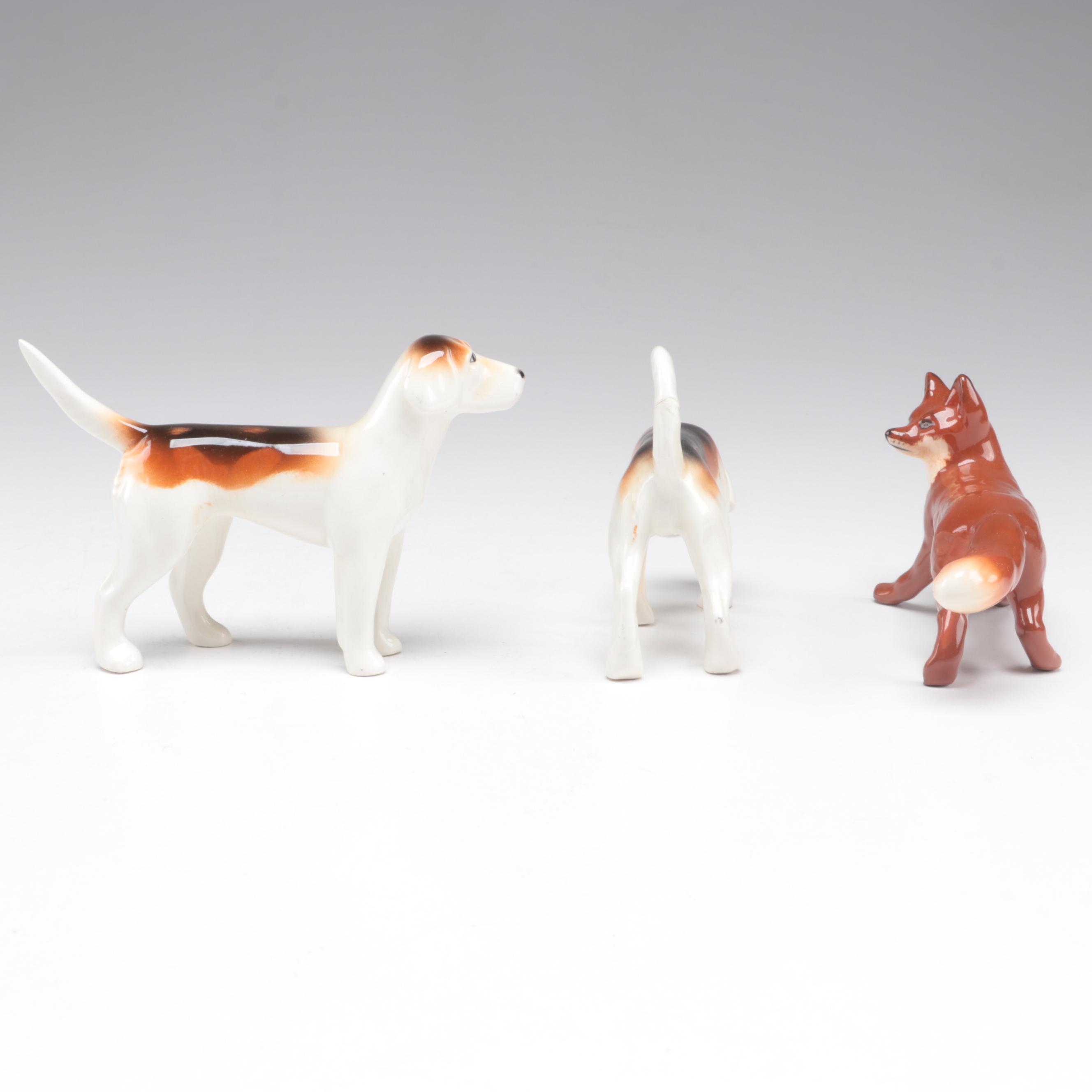 Beswick Pottery English Equestrian Fox Hunt Figurines