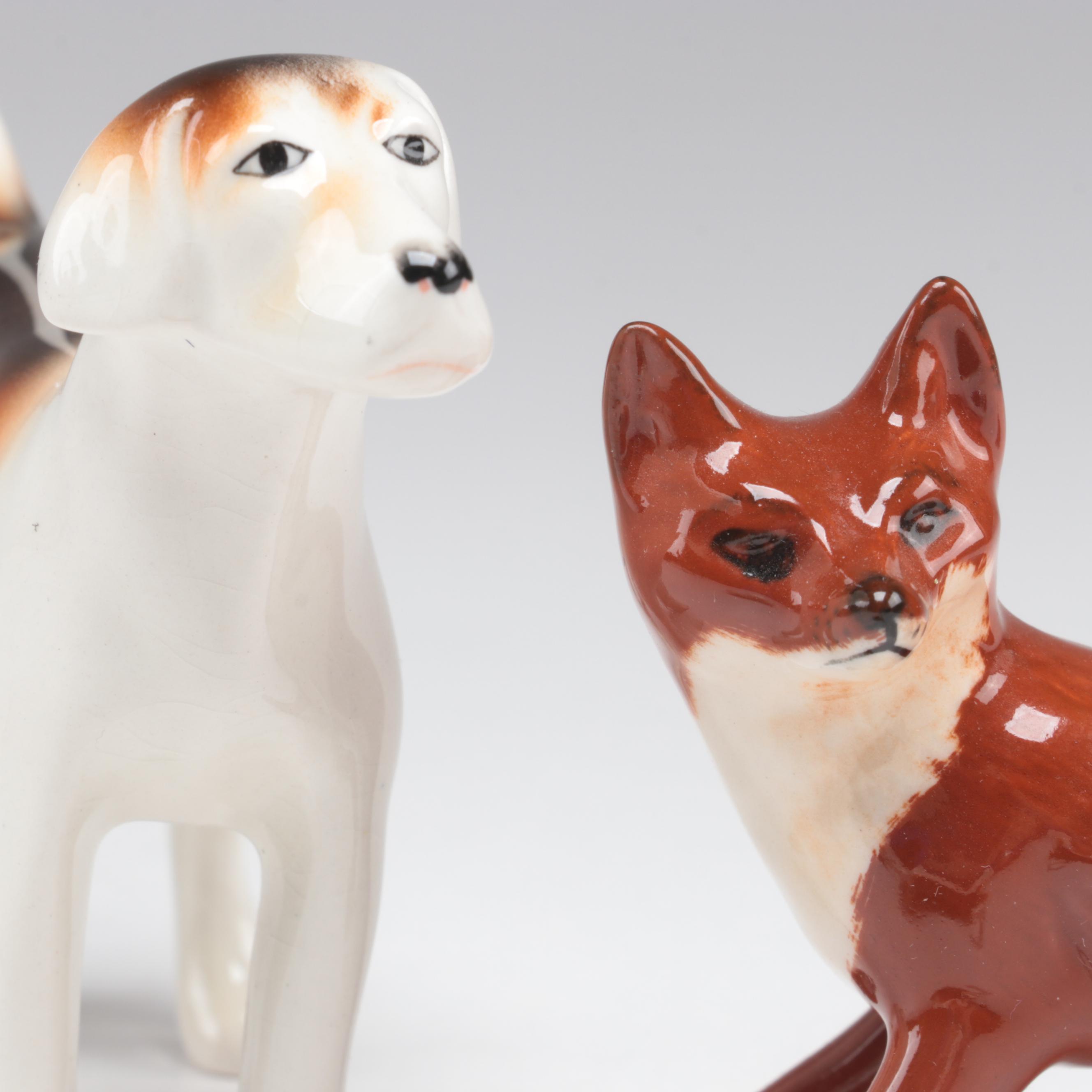Beswick Pottery English Equestrian Fox Hunt Figurines