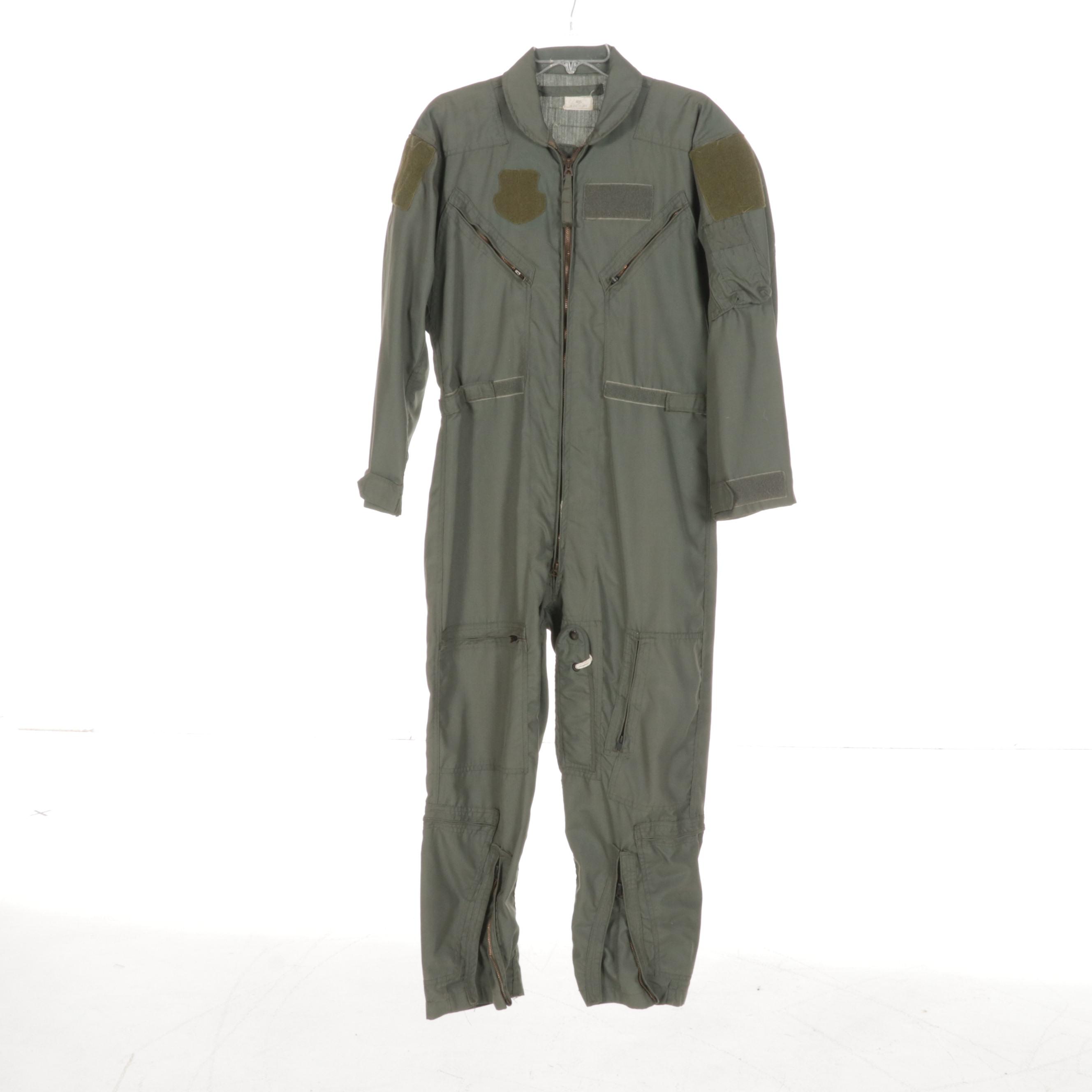 Men's United States Air Force Flight Suit With Bomber Jacket and Helmet Bag