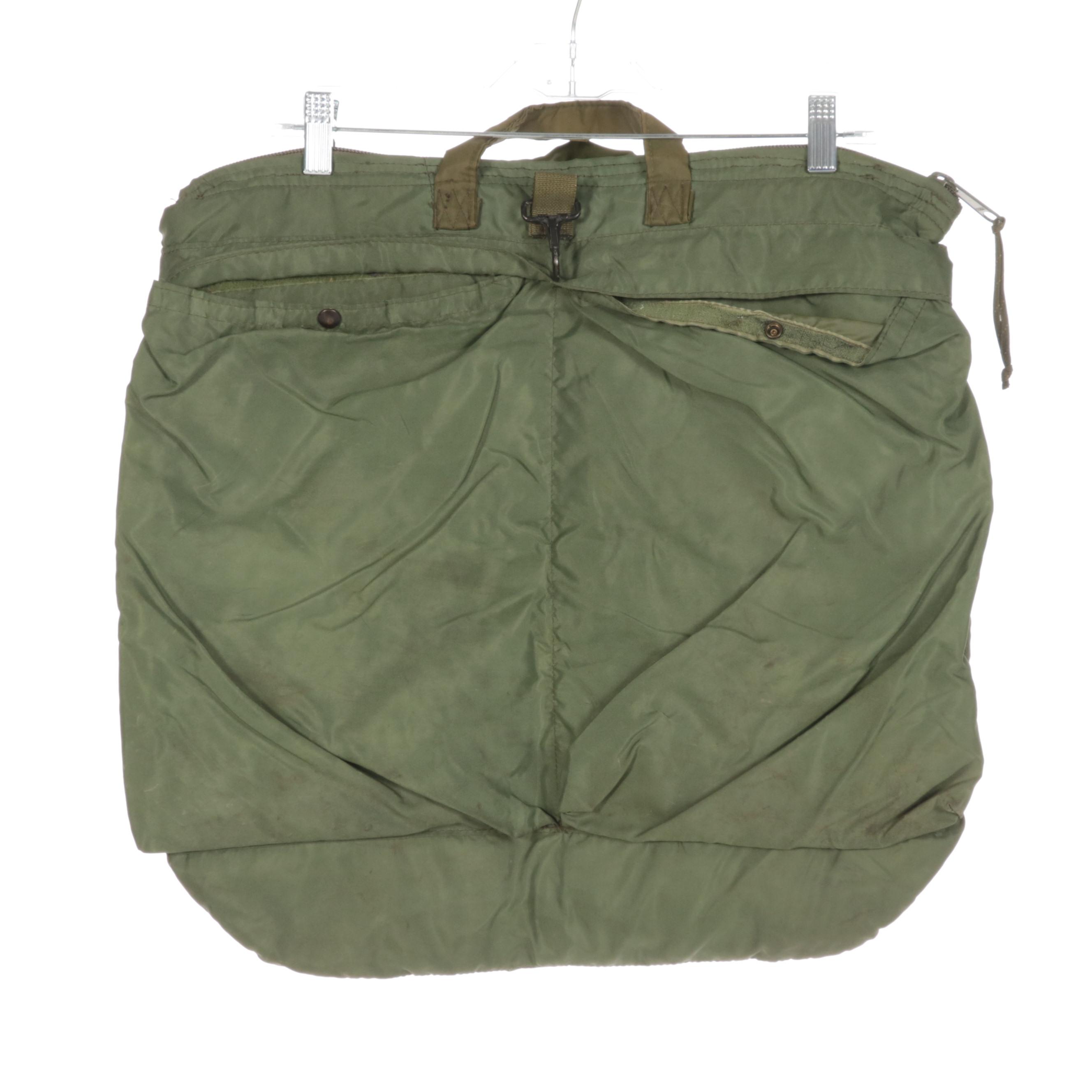 Men's United States Air Force Flight Suit With Bomber Jacket and Helmet Bag