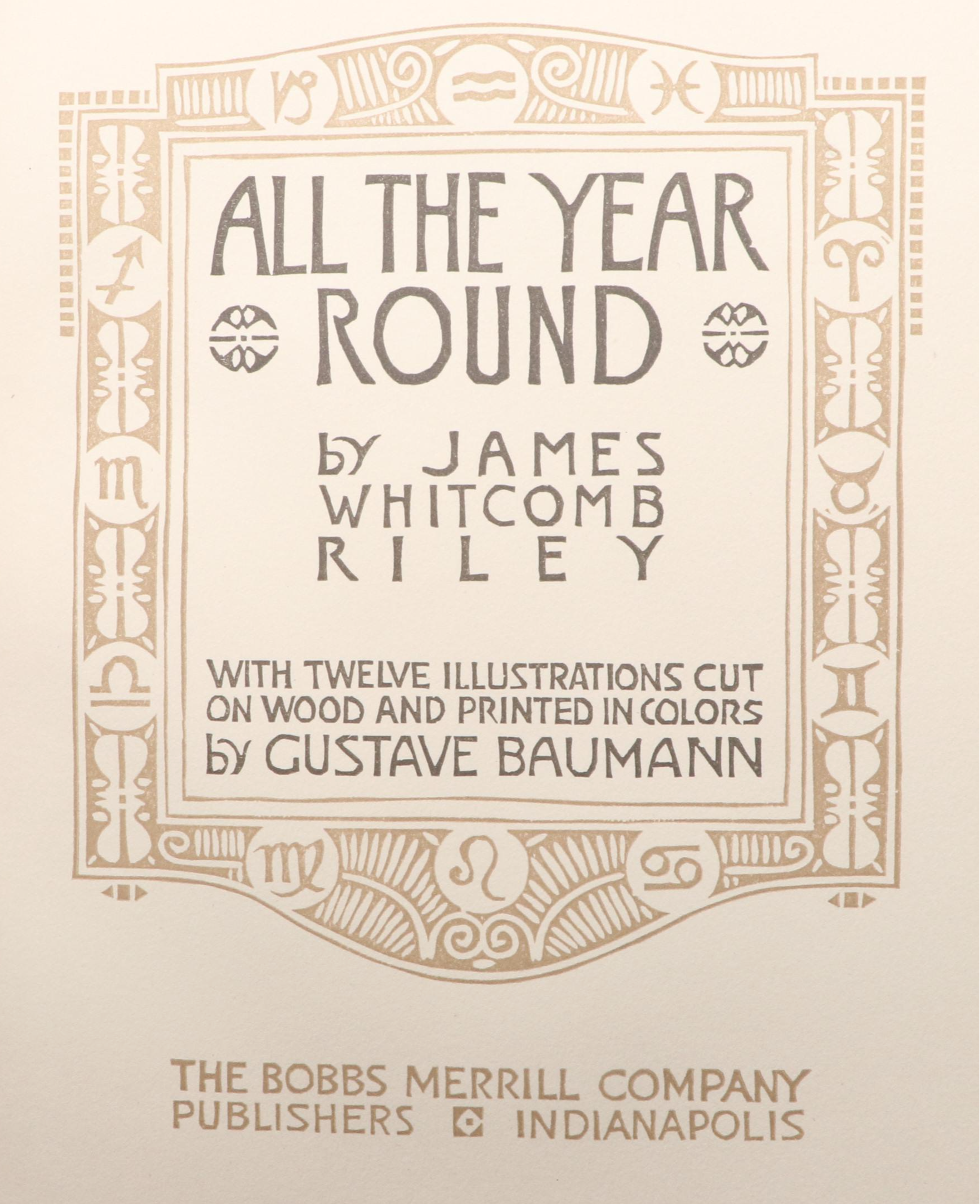 Gustave Baumann Illustrated "All the Year Round" and More Nonfiction Books