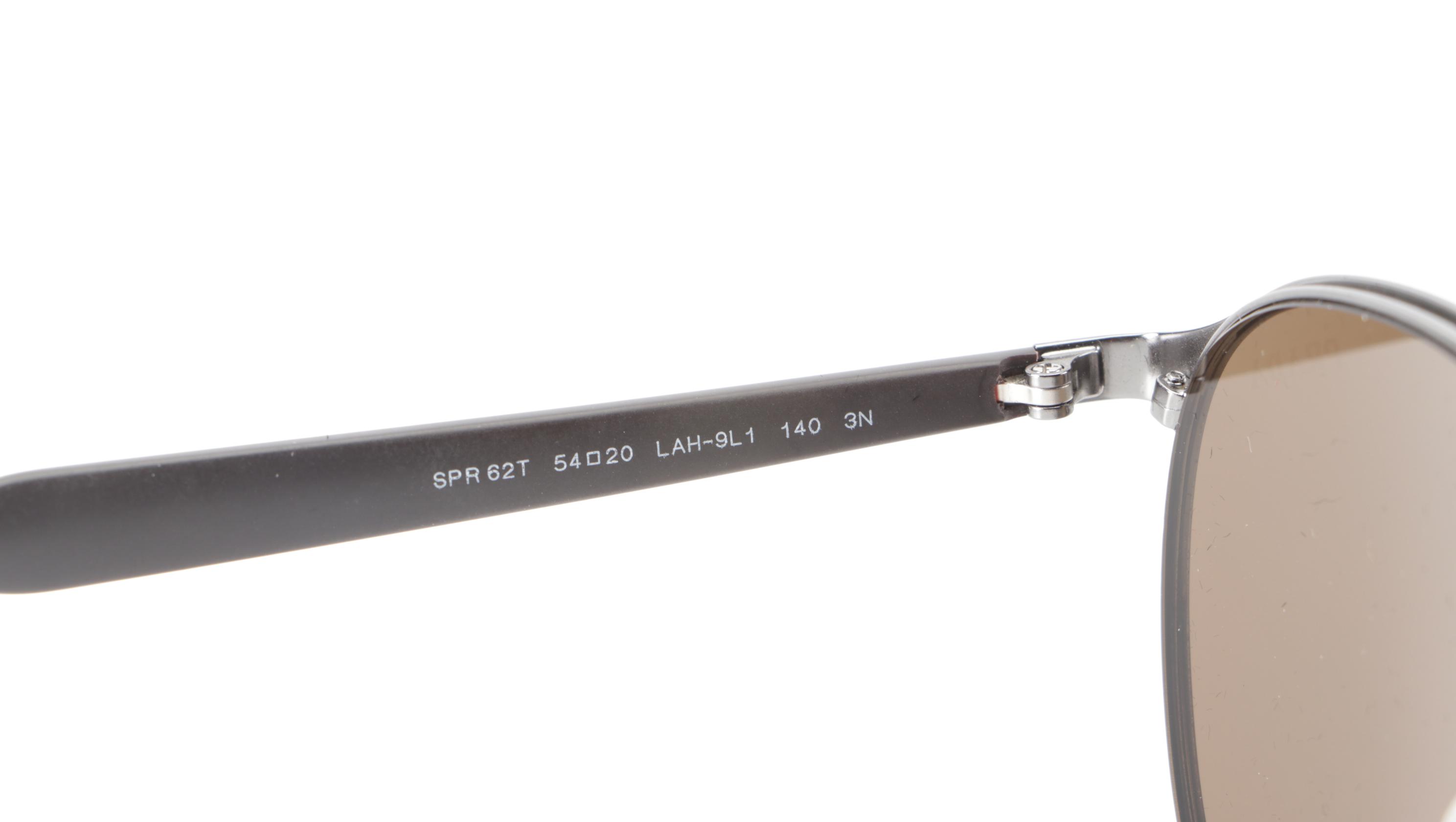 Prada SPR62T Aviator Sunglasses in Brown with Case and Box