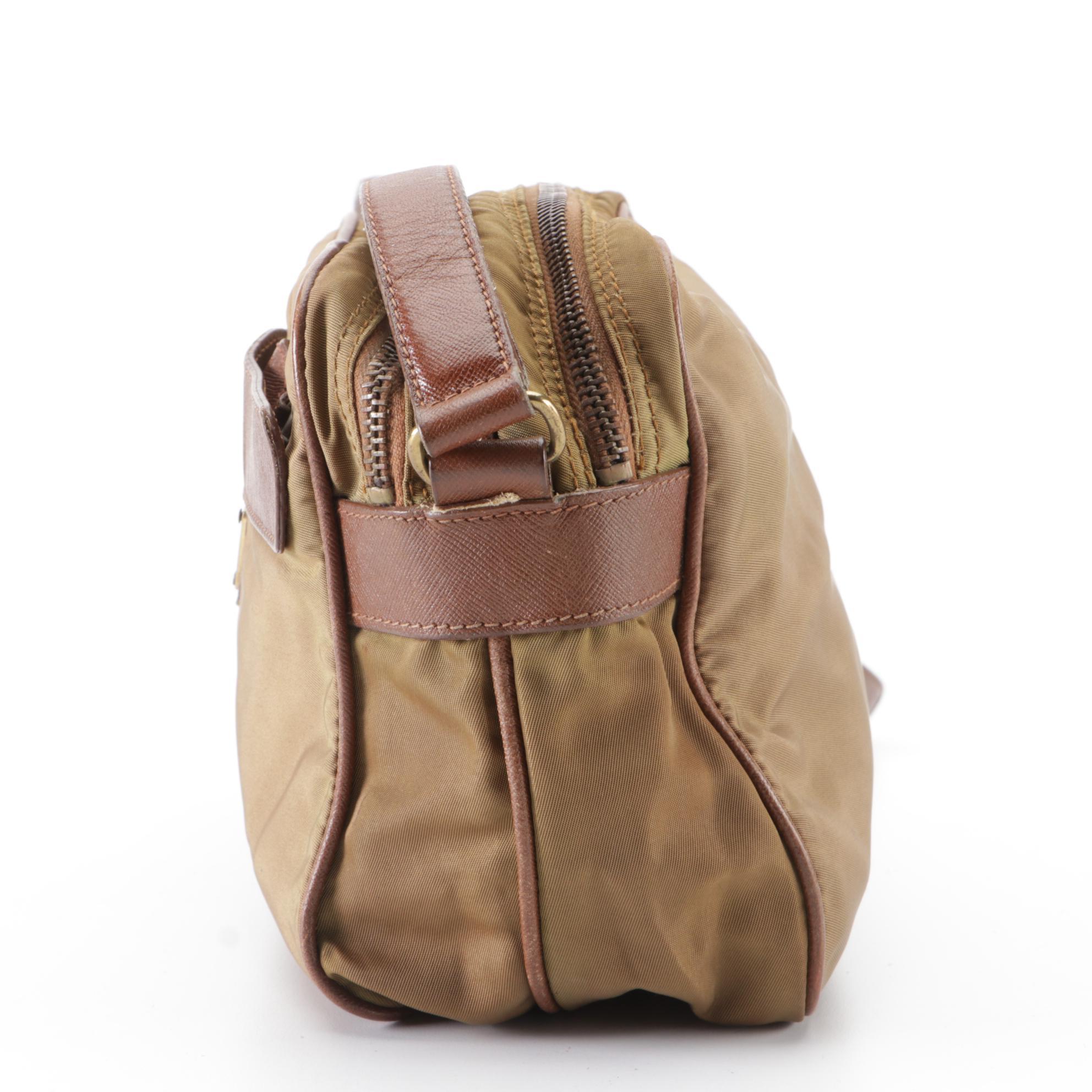 Prada Crossbody in Tessuto Nylon and Saffiano Leather
