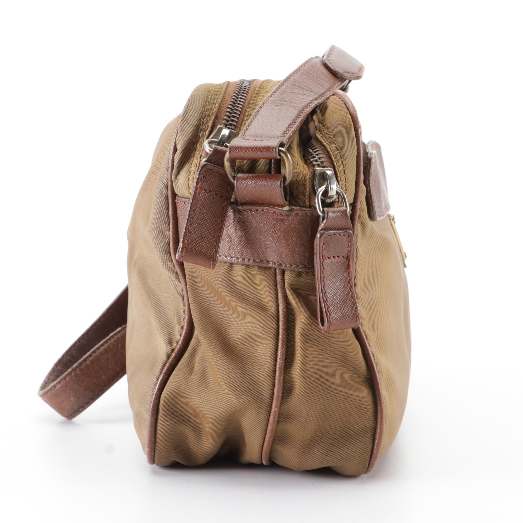 Prada Crossbody in Tessuto Nylon and Saffiano Leather