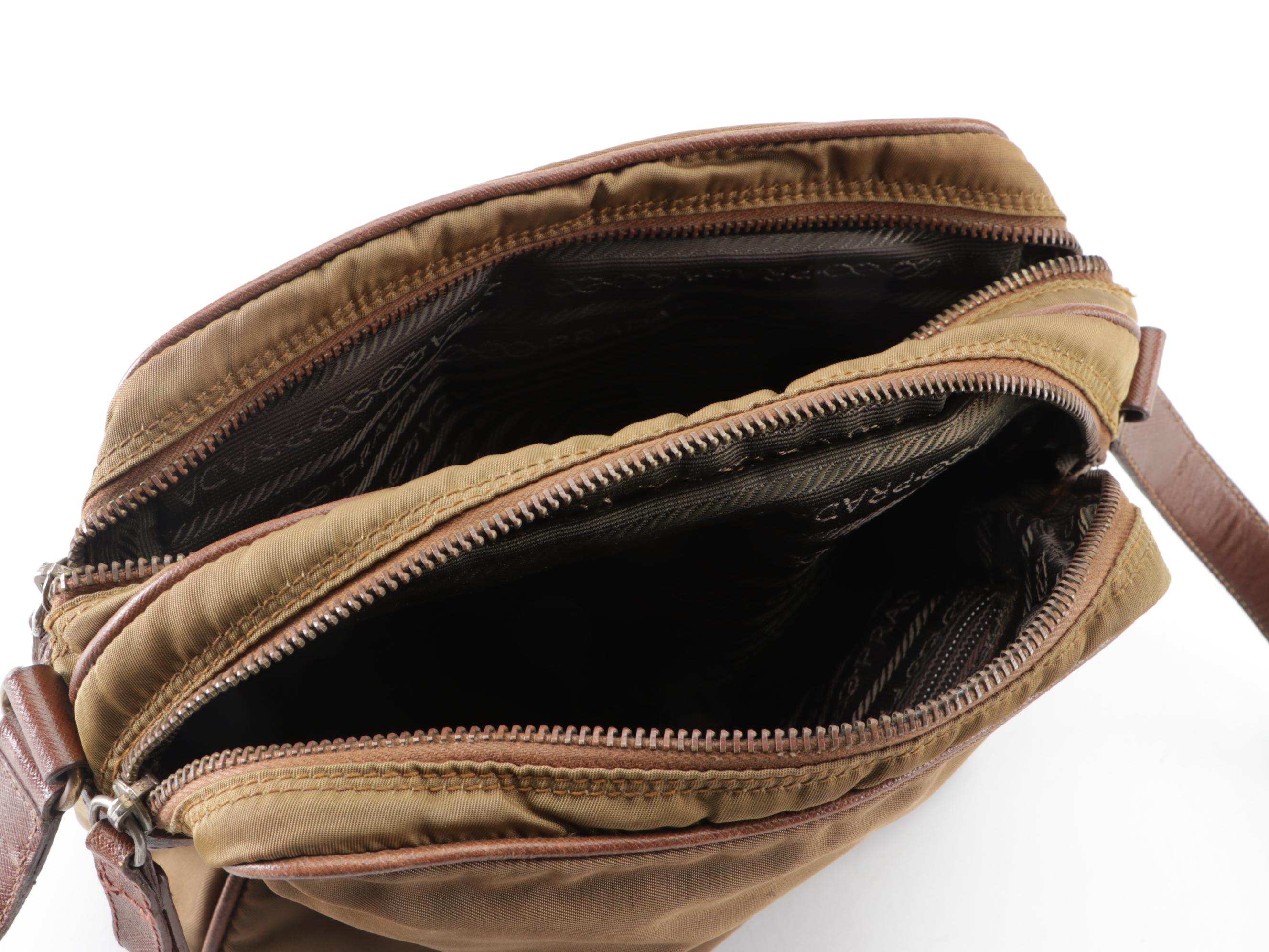 Prada Crossbody in Tessuto Nylon and Saffiano Leather