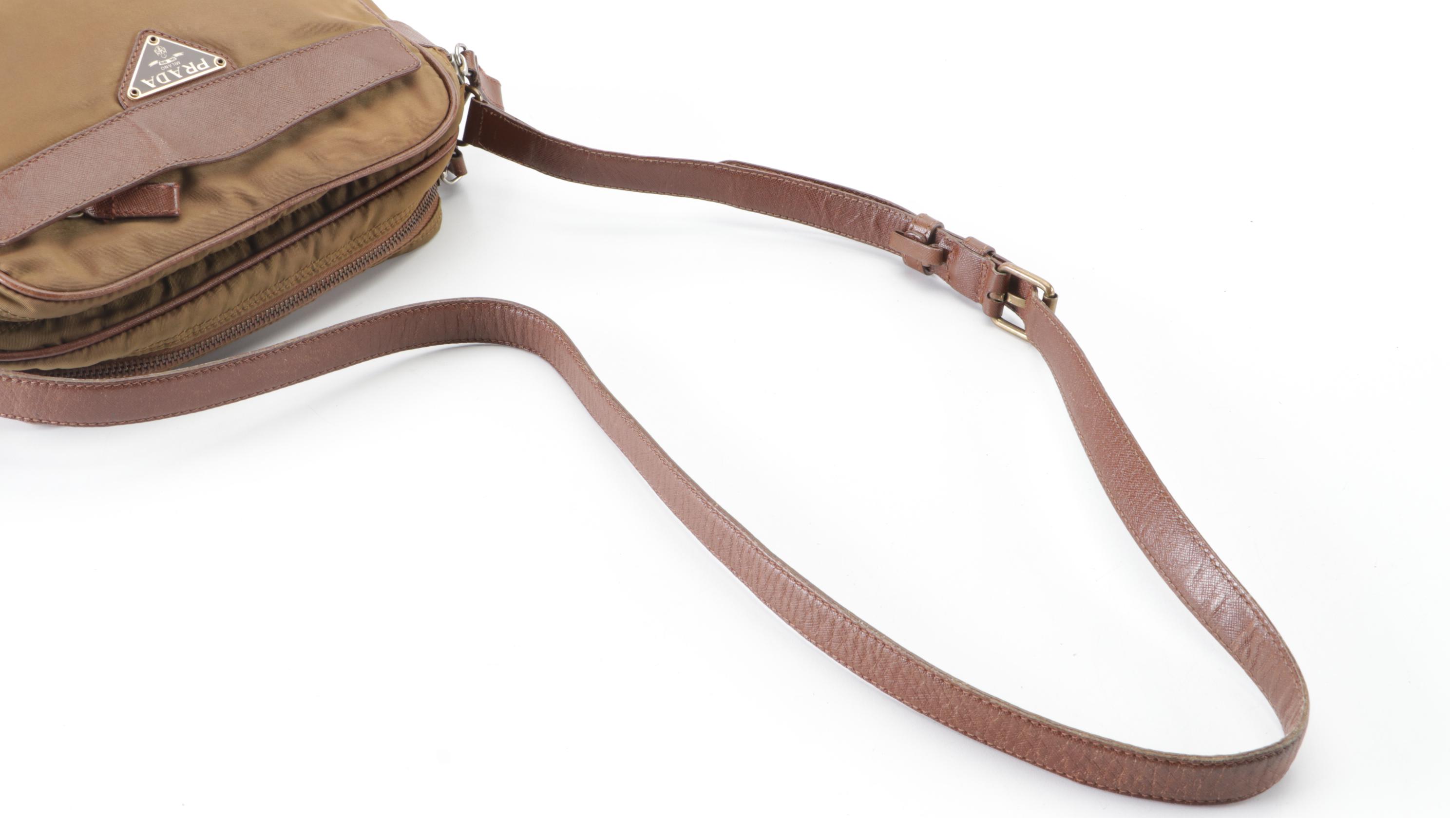 Prada Crossbody in Tessuto Nylon and Saffiano Leather