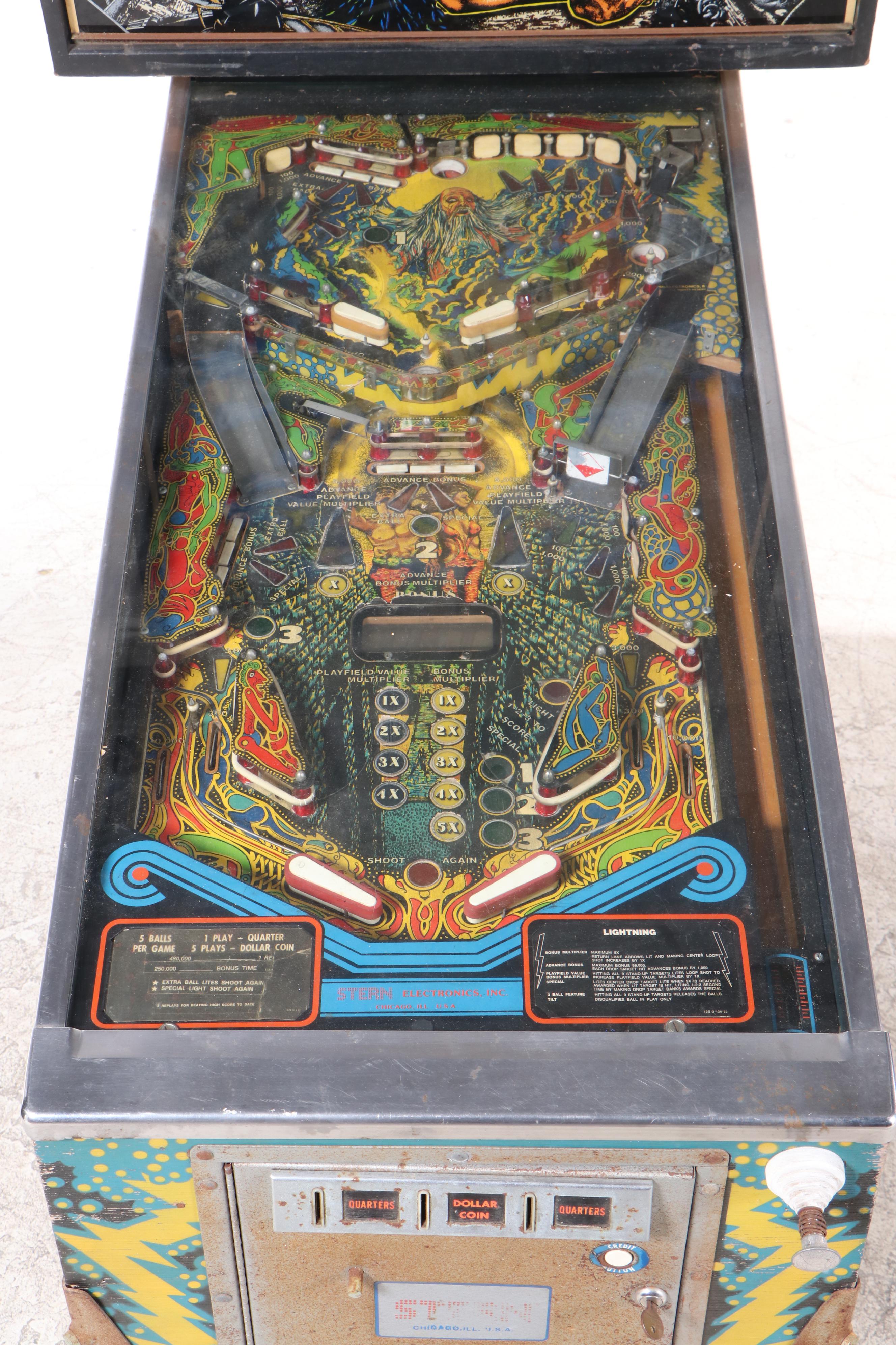 Stern Lightning Pinball Machine