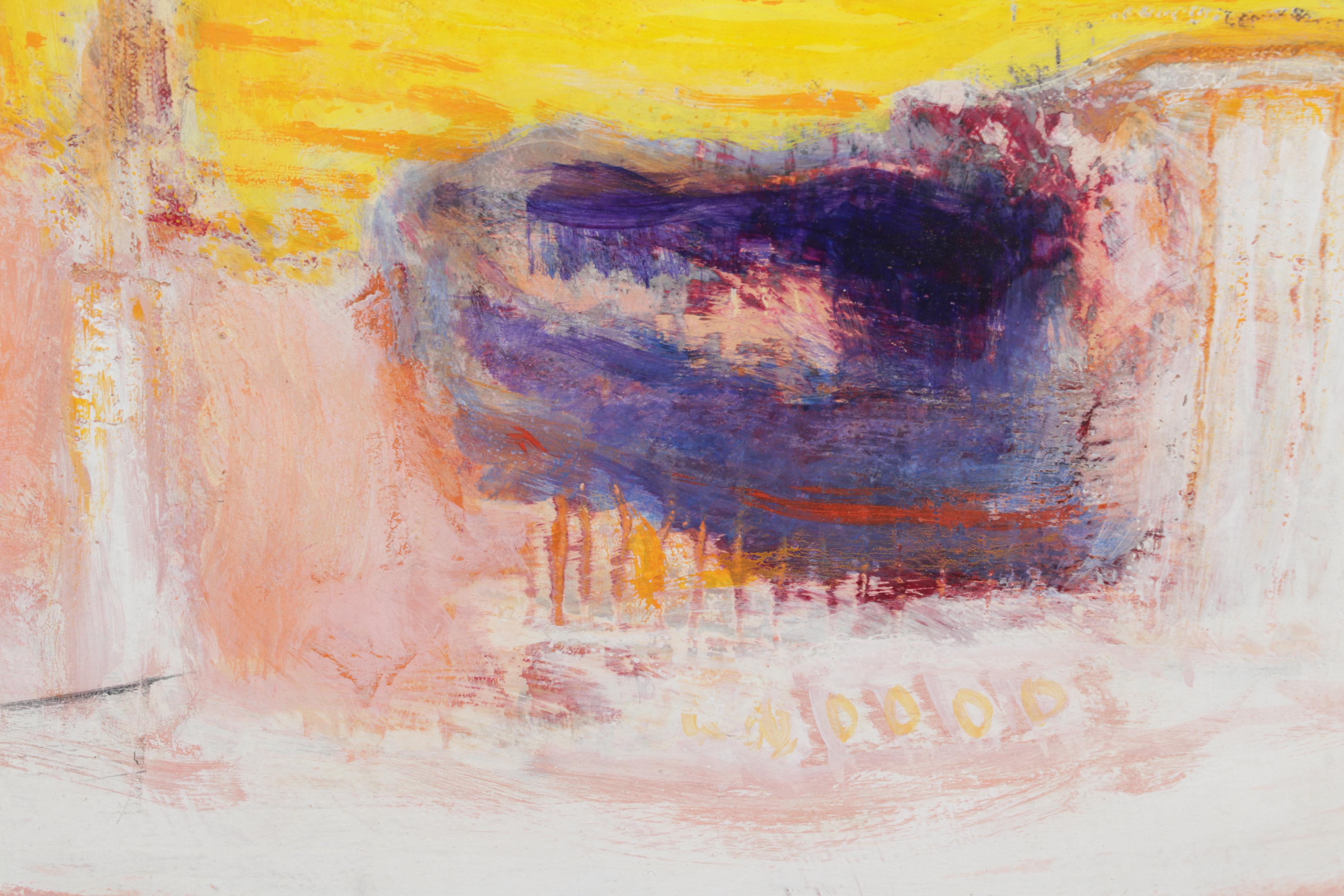 Jean Volang Maritime Mixed Media Painting "Boats 4"