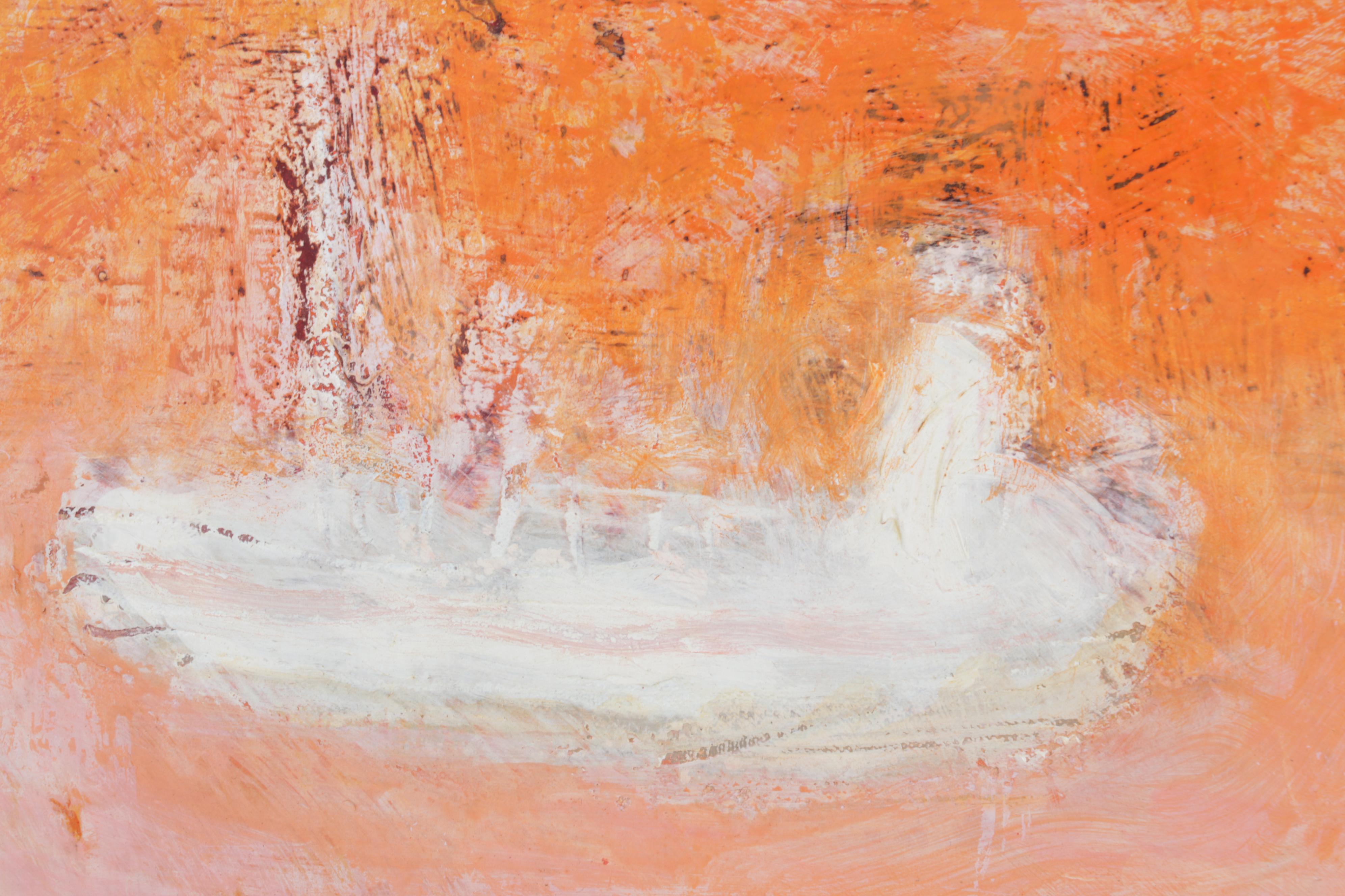 Jean Volang Maritime Mixed Media Painting "Boats 4"