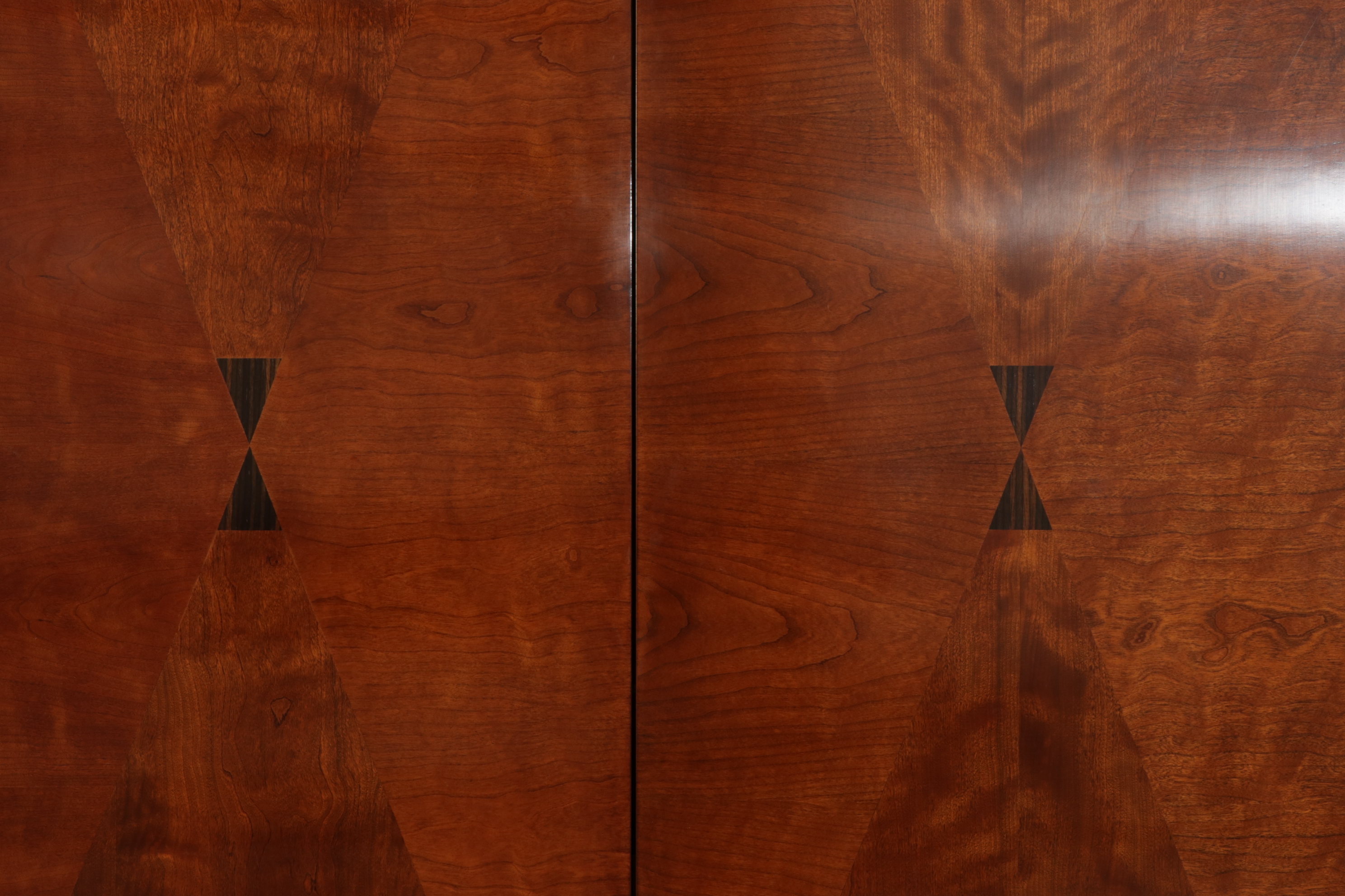 Henredon "Scene 4" Parquetry Illuminated  Display Cabinet and Armoire