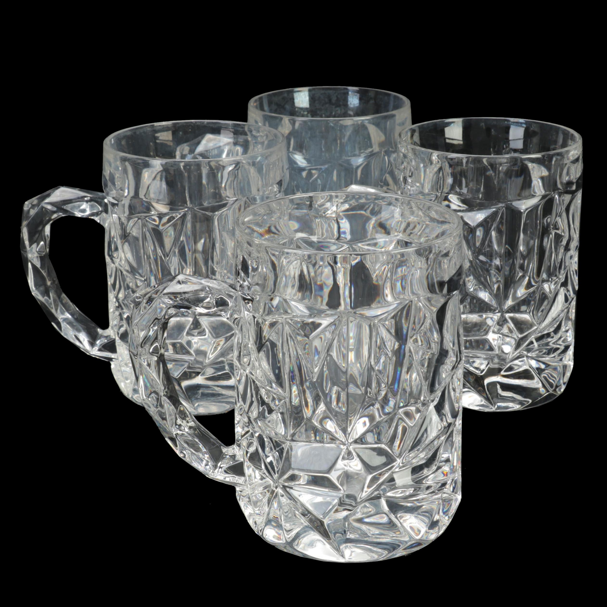 Tiffany & Co. Crystal "Rock Cut" Beer Mugs