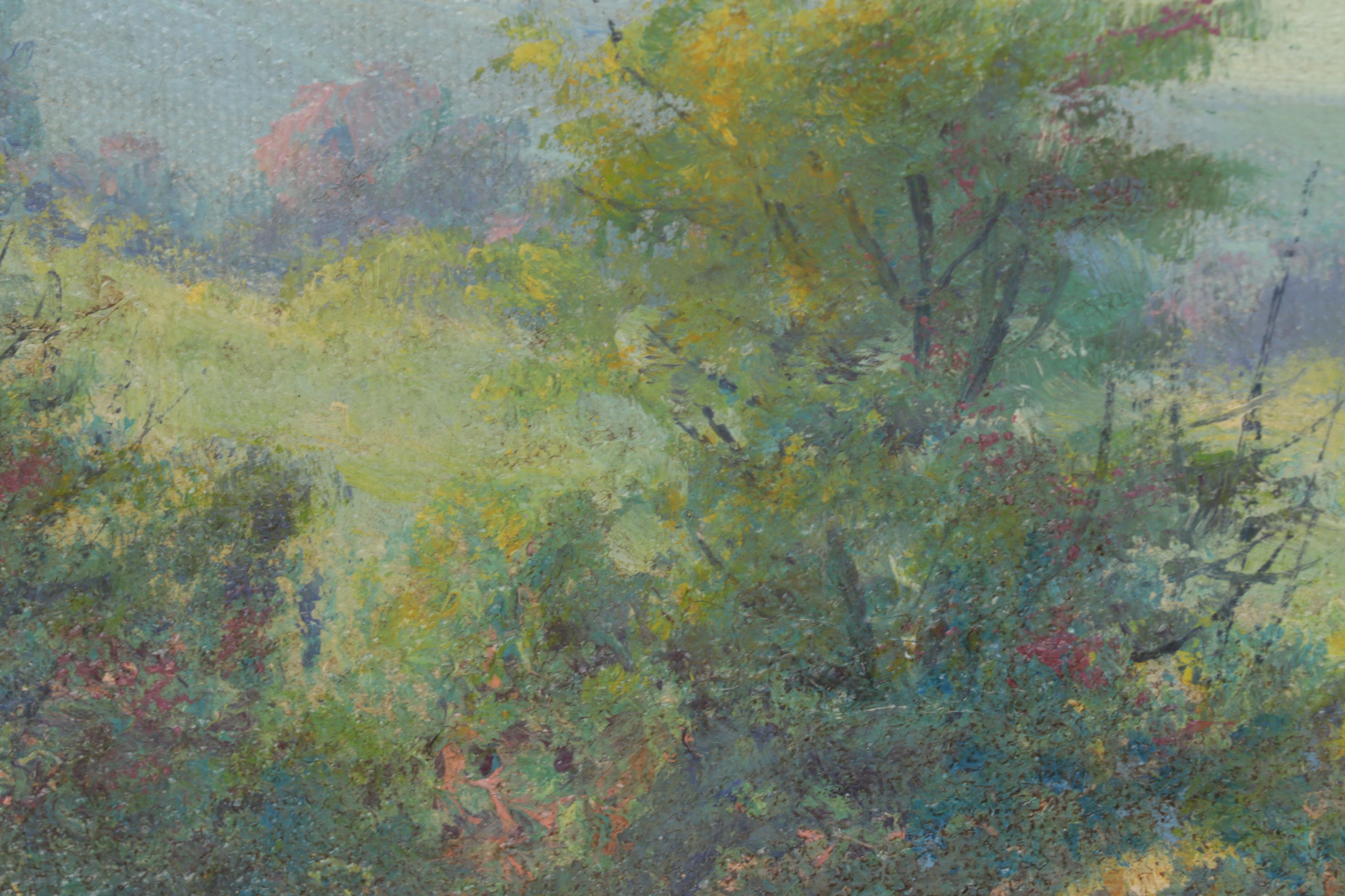 C. W. Fryer Landscape Oil Painting, Mid 20th Century