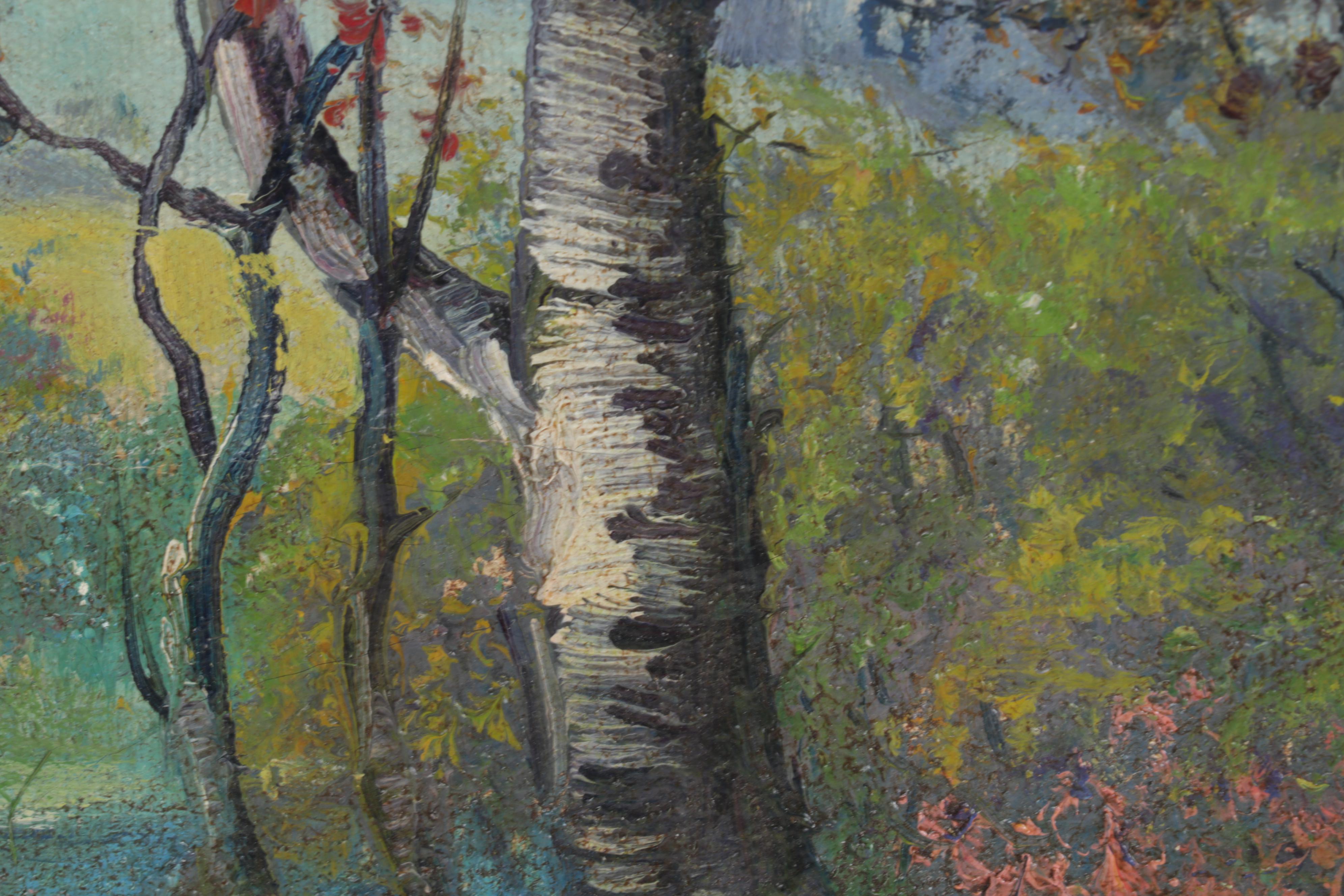 C. W. Fryer Landscape Oil Painting, Mid 20th Century