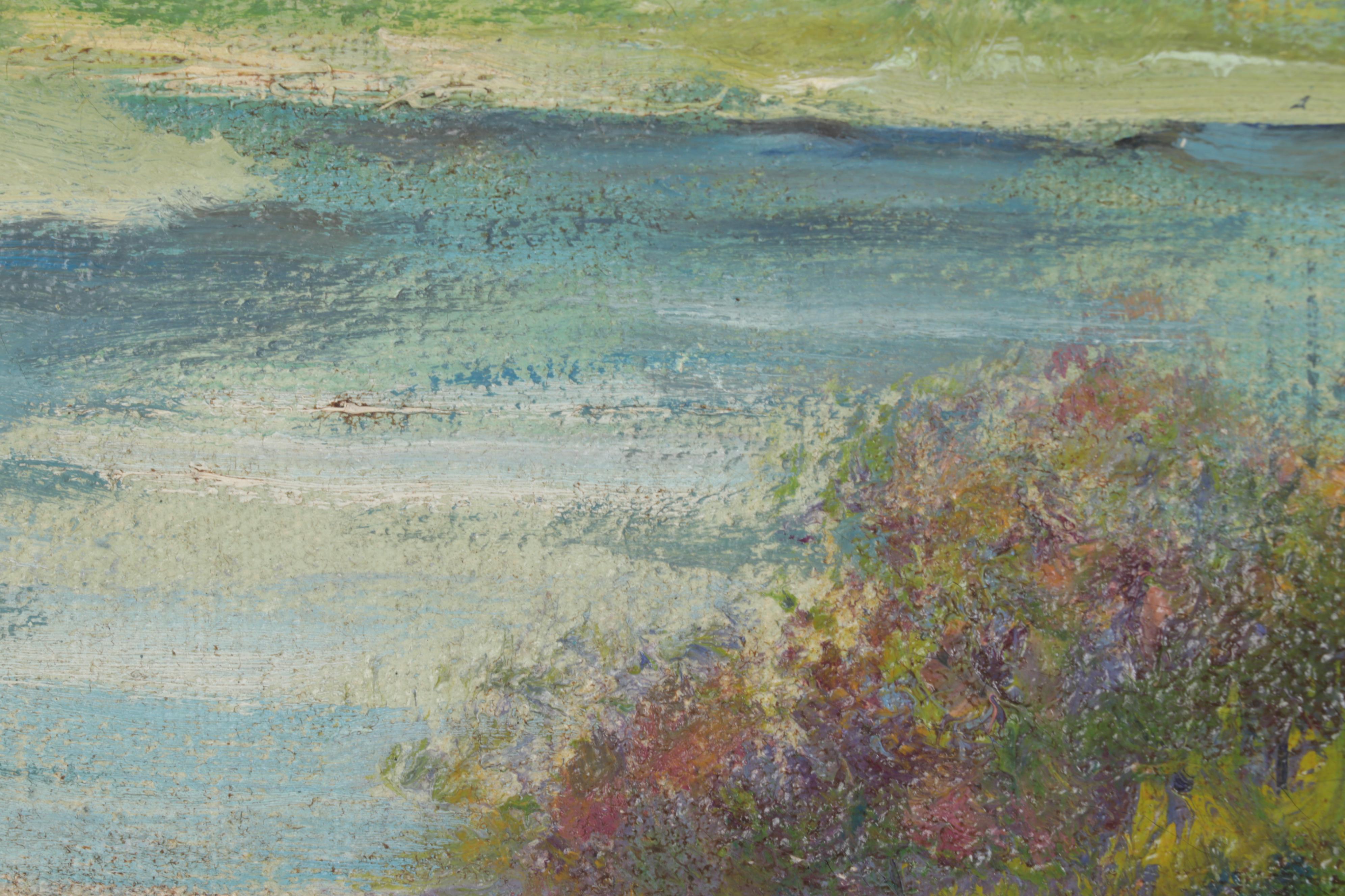 C. W. Fryer Landscape Oil Painting, Mid 20th Century