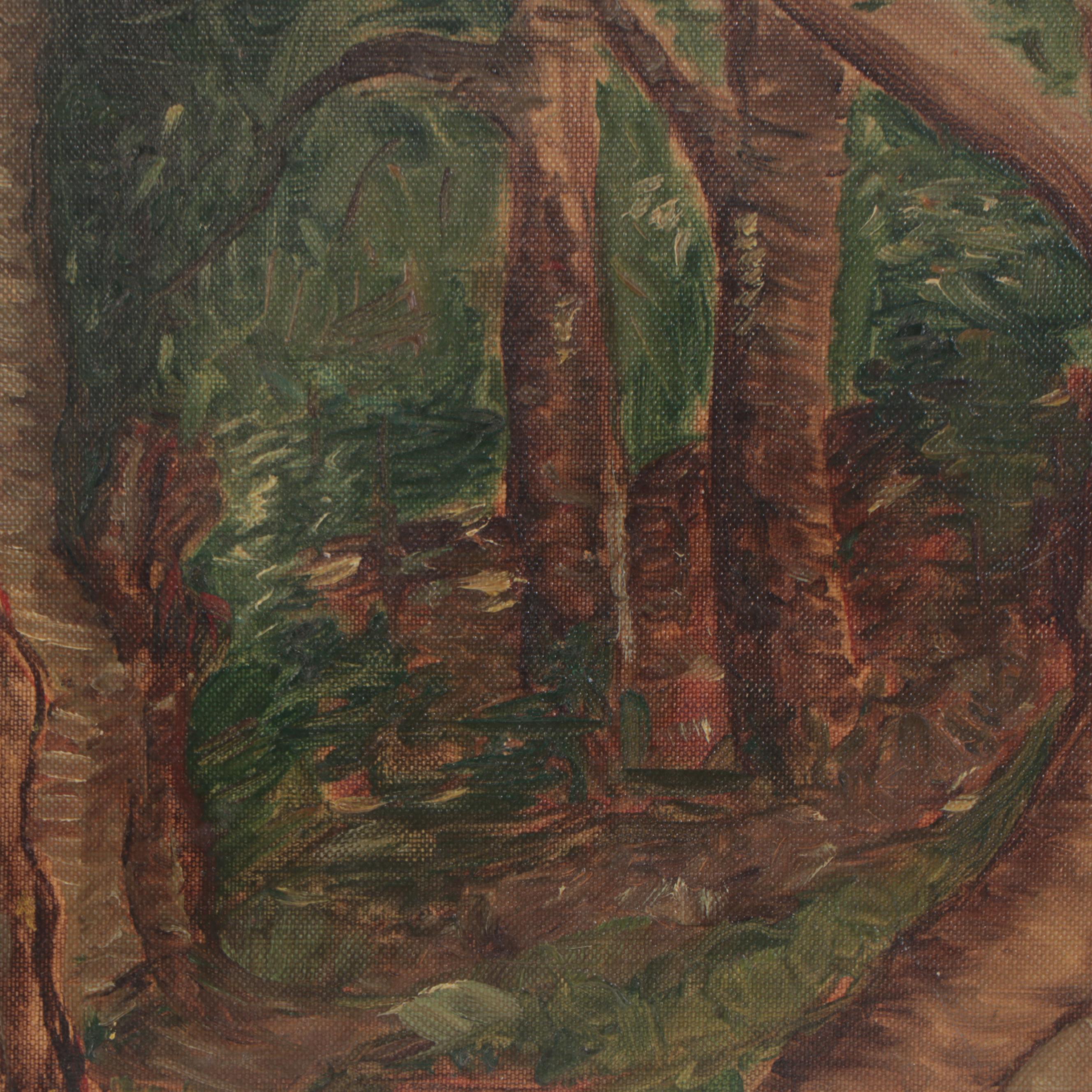 Forest Landscape Oil Painting