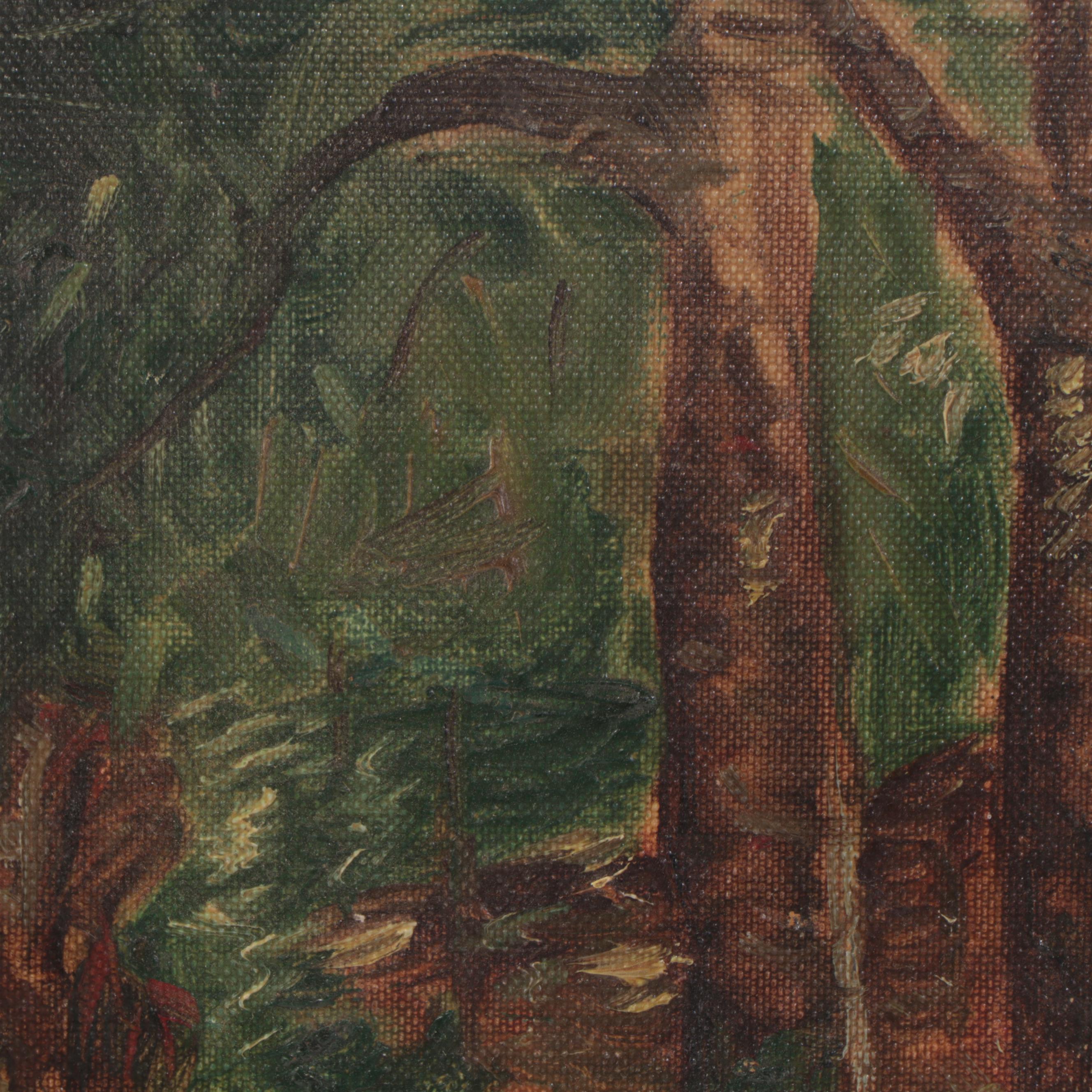 Forest Landscape Oil Painting