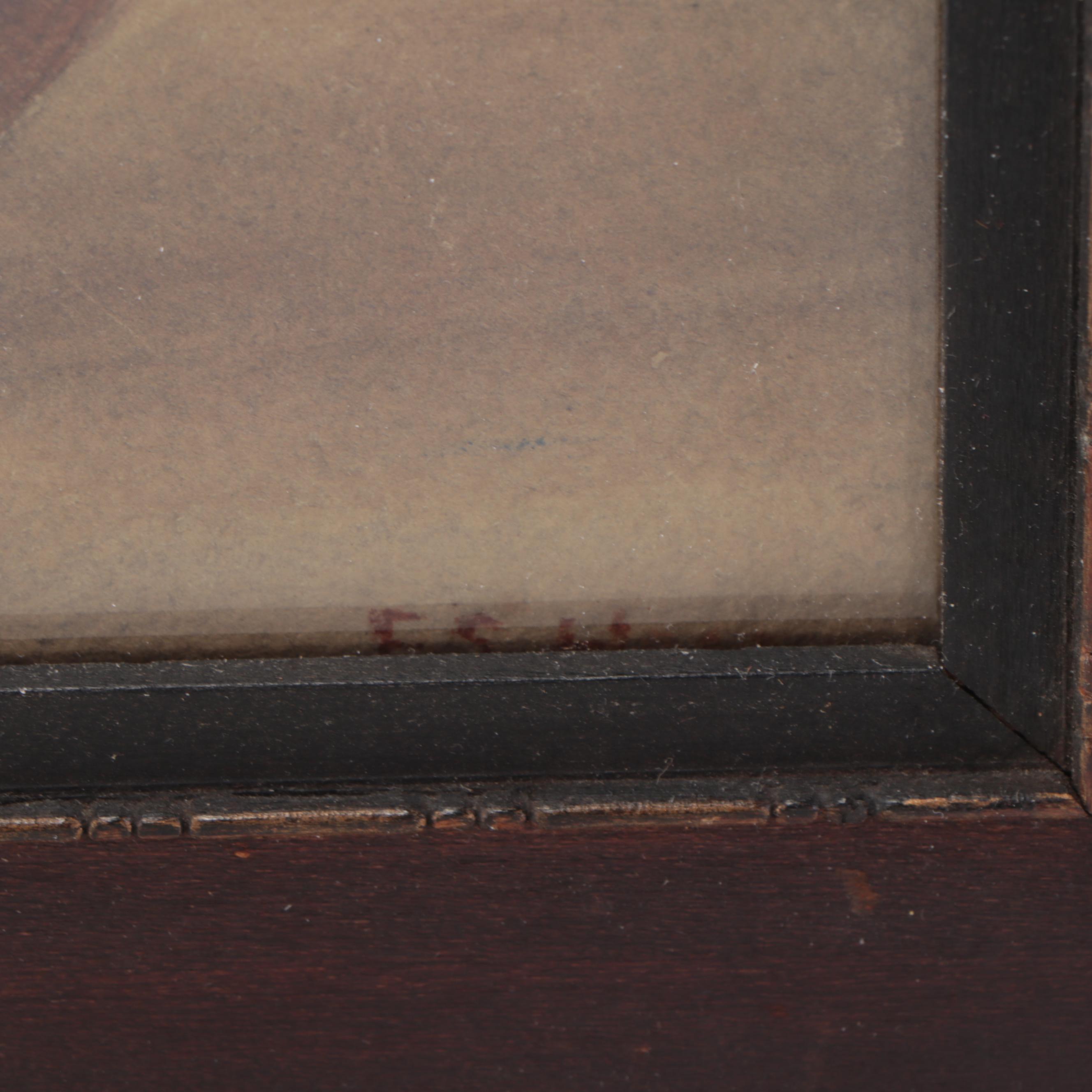 Still Life Watercolor Painting of Southwestern Pottery