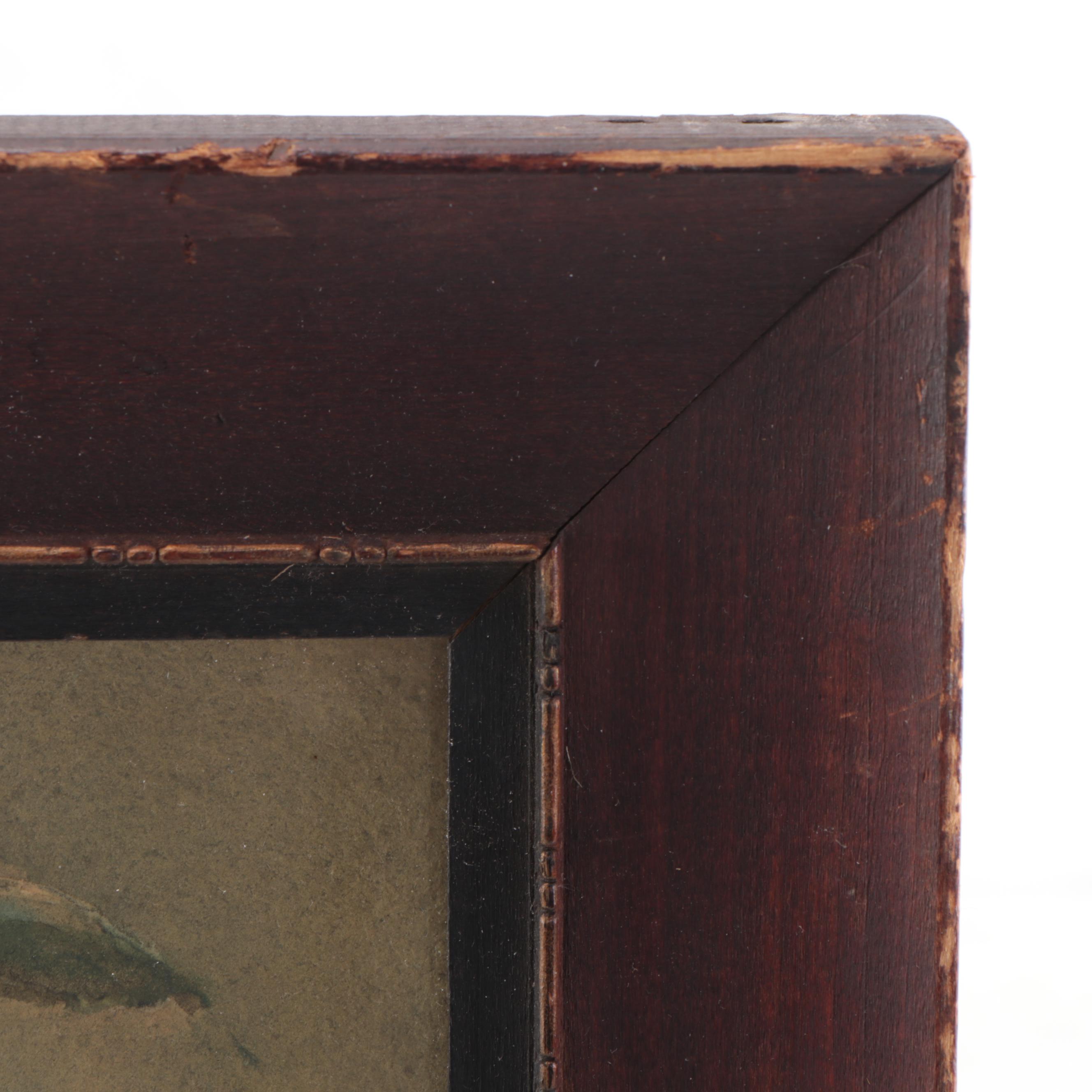 Still Life Watercolor Painting of Southwestern Pottery