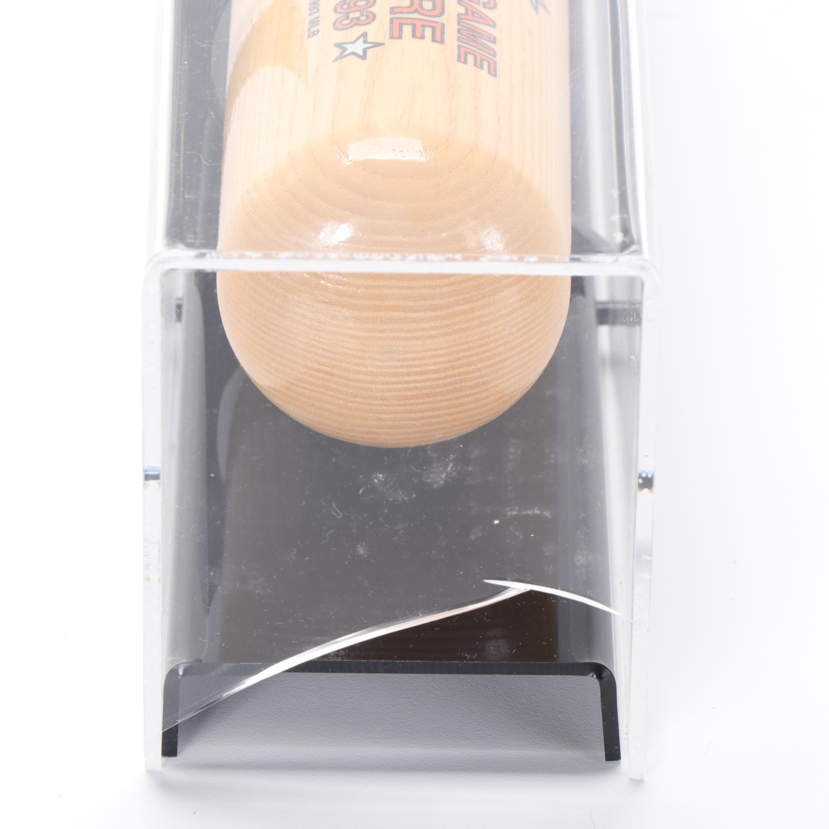 1993 MLB All-Star Game Andres Galarraga Signed Baseball Bat In Case, Program