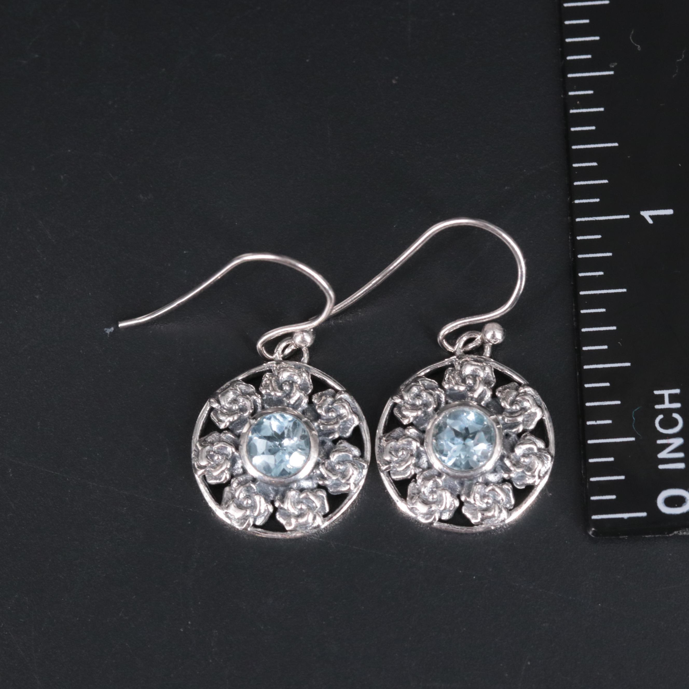 Sterling Silver Gemstone Earrings