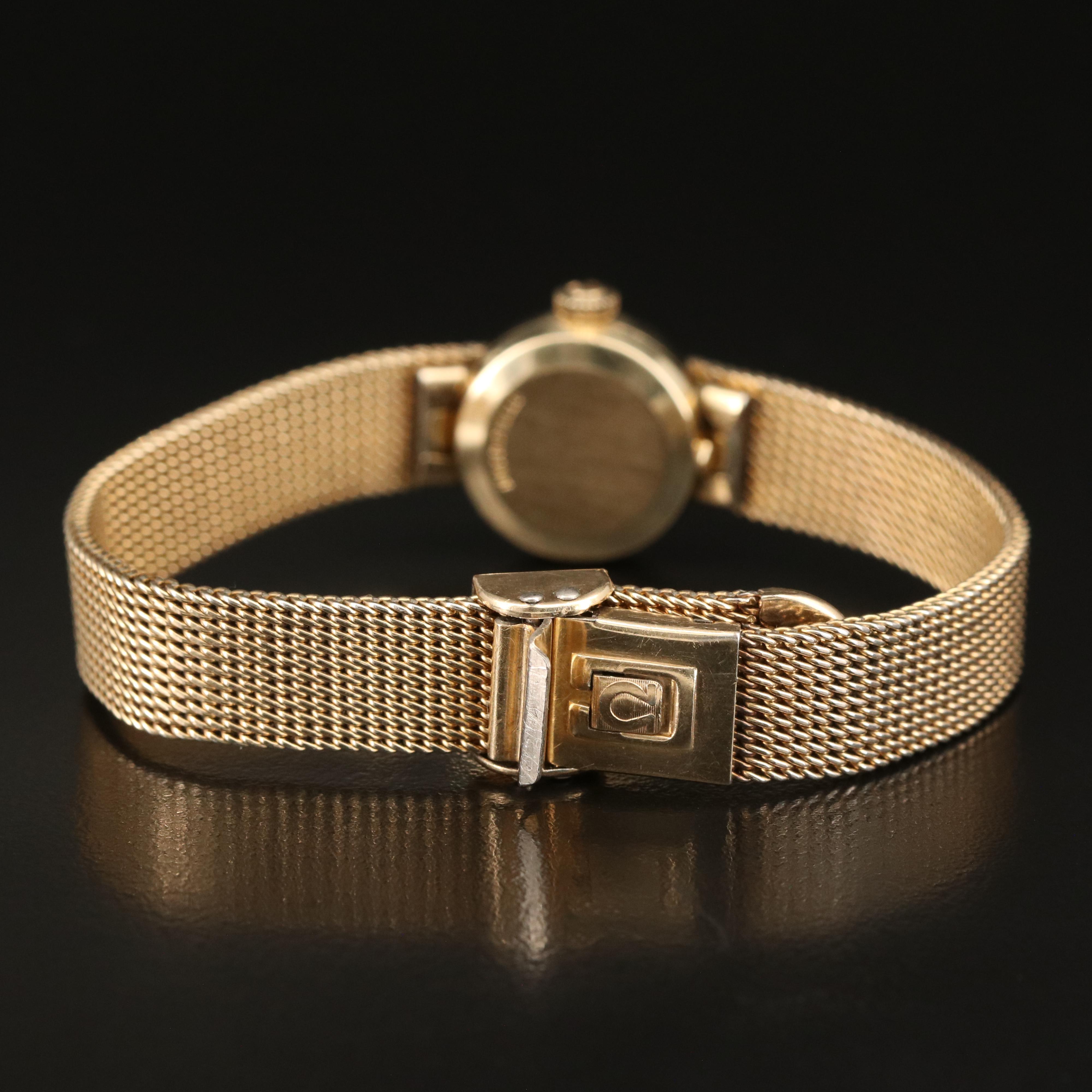 Omega Ladymatic Faceted Crystal Automatic Watch