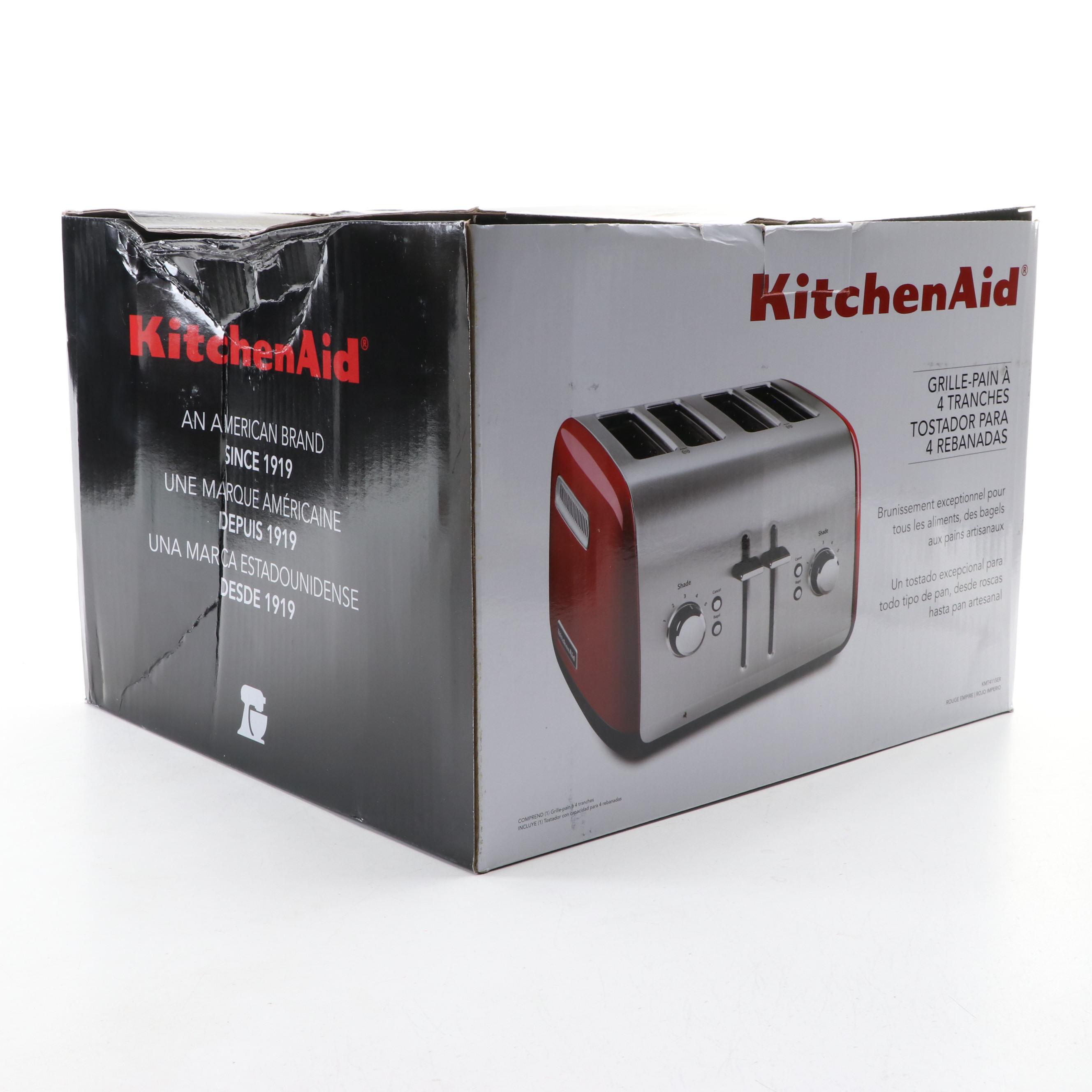 KitchenAid Four Slice Toaster in Empire Red