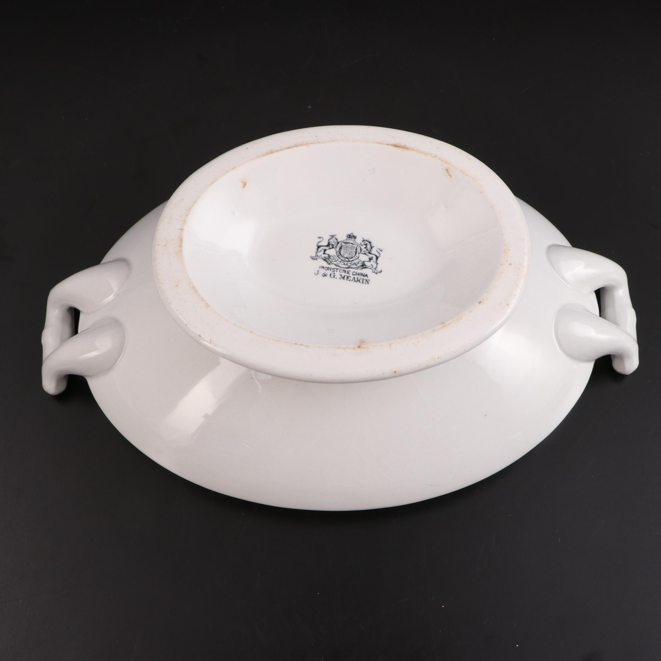 J & G Meakin "Classic White"  and Other English Ironstone Tableware