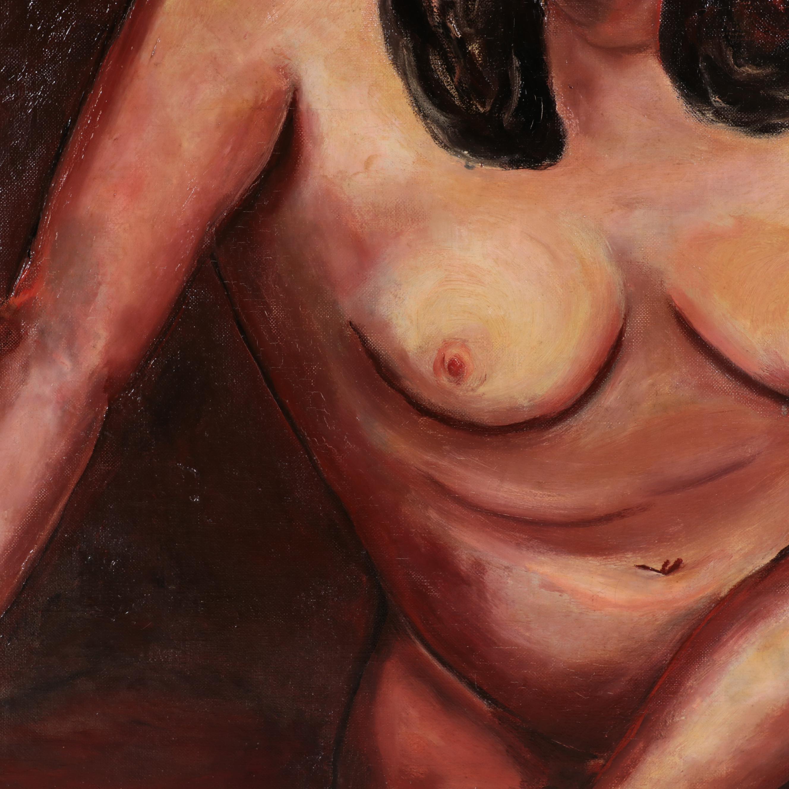 Boccini Manuel Nude Portrait Oil Painting "Peggy"