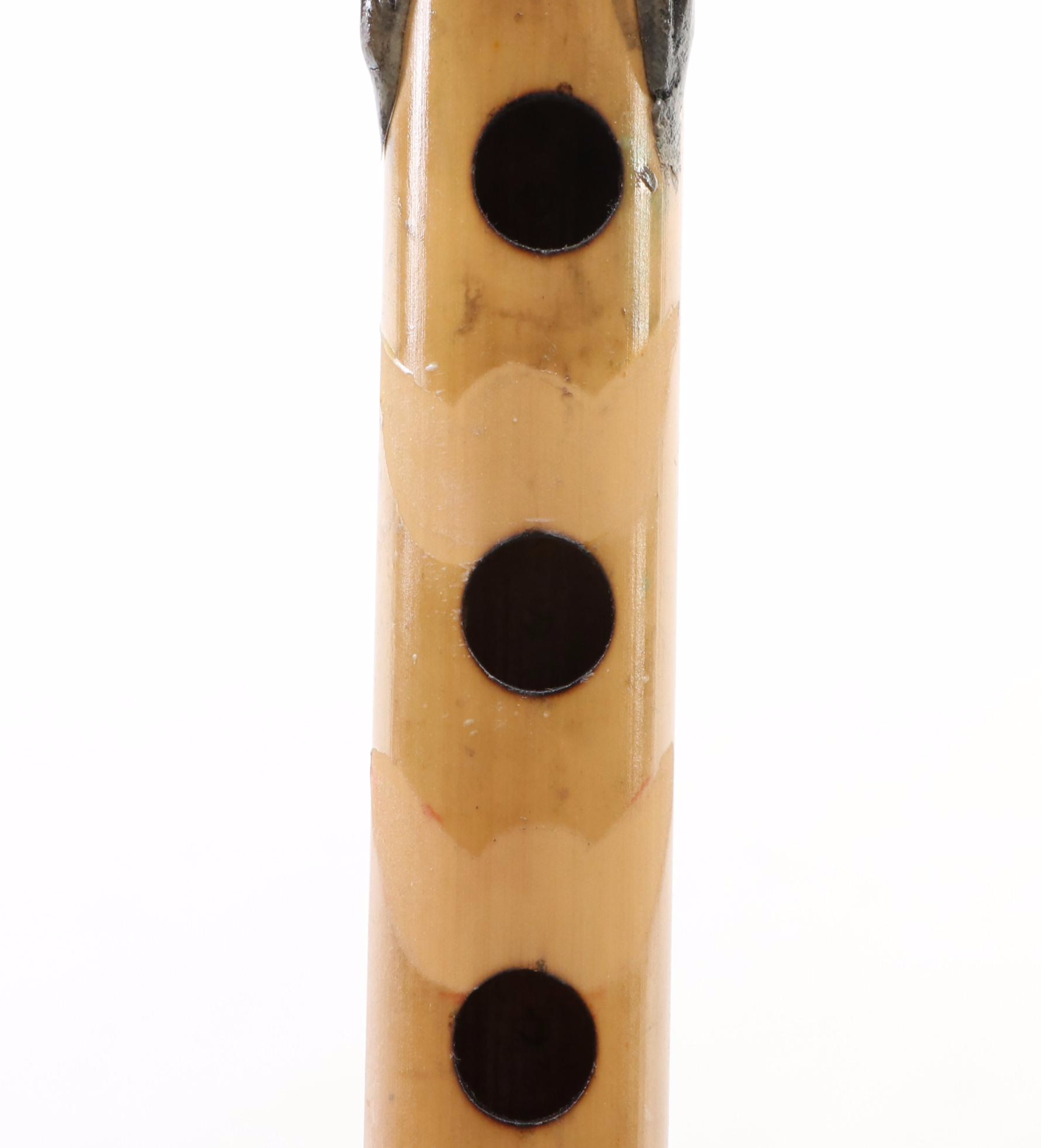 Native American Style Ceramic Embellished Woodwind Instruments