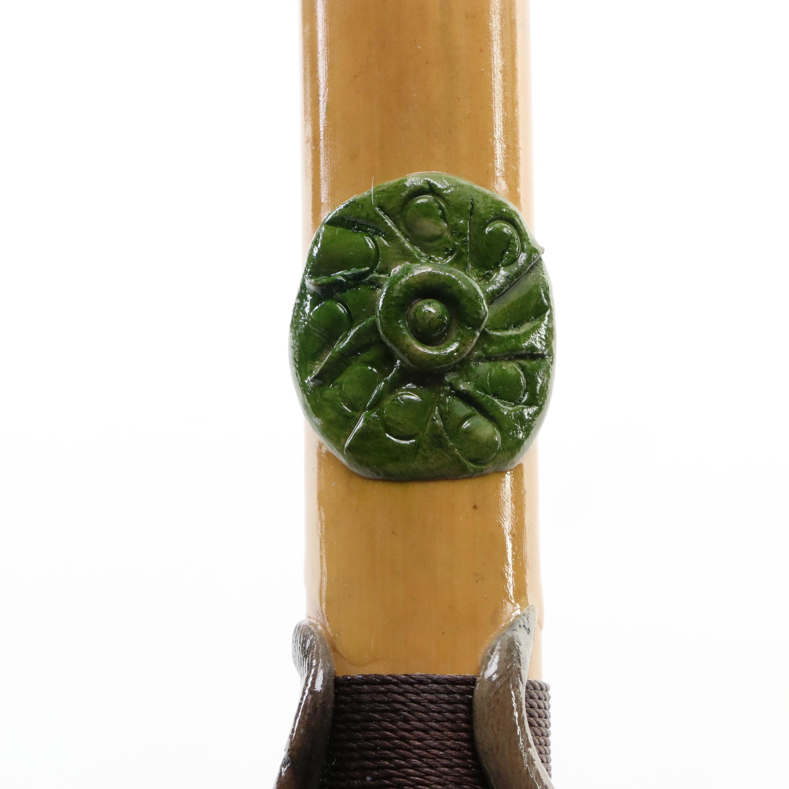 Native American Style Ceramic Embellished Woodwind Instruments